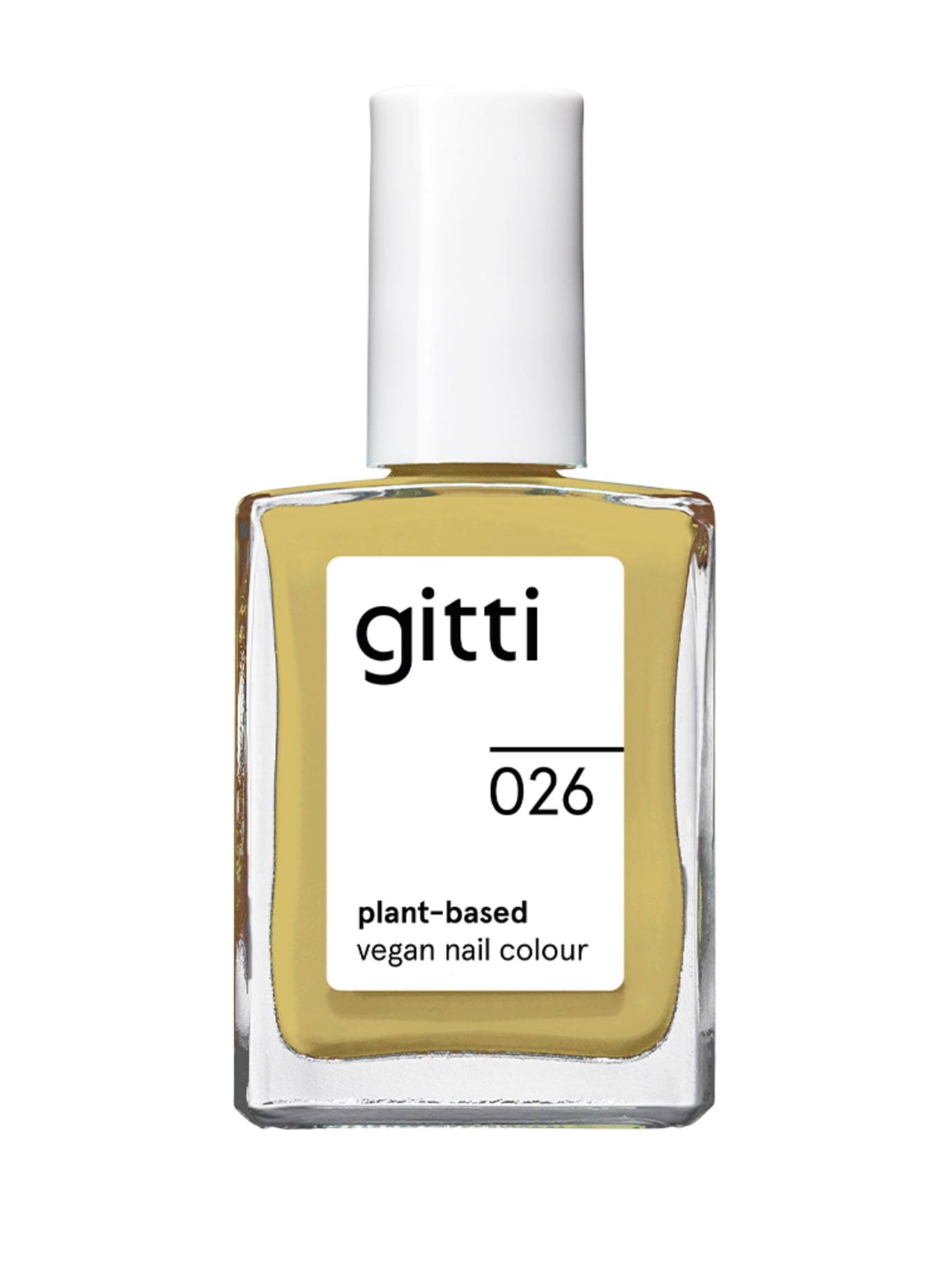 gitti PLANT-BASED VEGAN NAIL COLOUR: NO. 026 - MELLOW YELLOW
