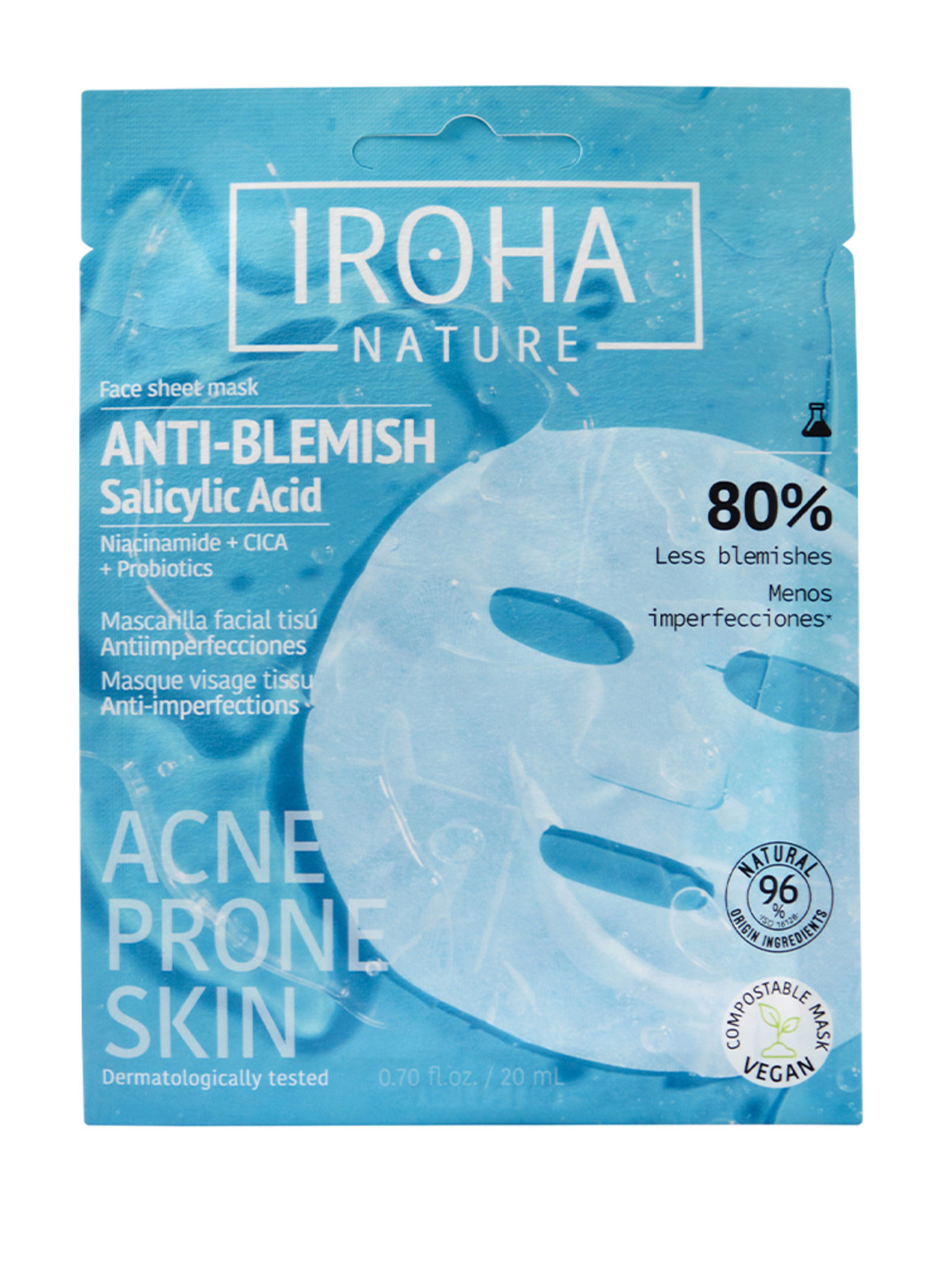IROHA ANTI BLEMISH GEZICHTSMASKER