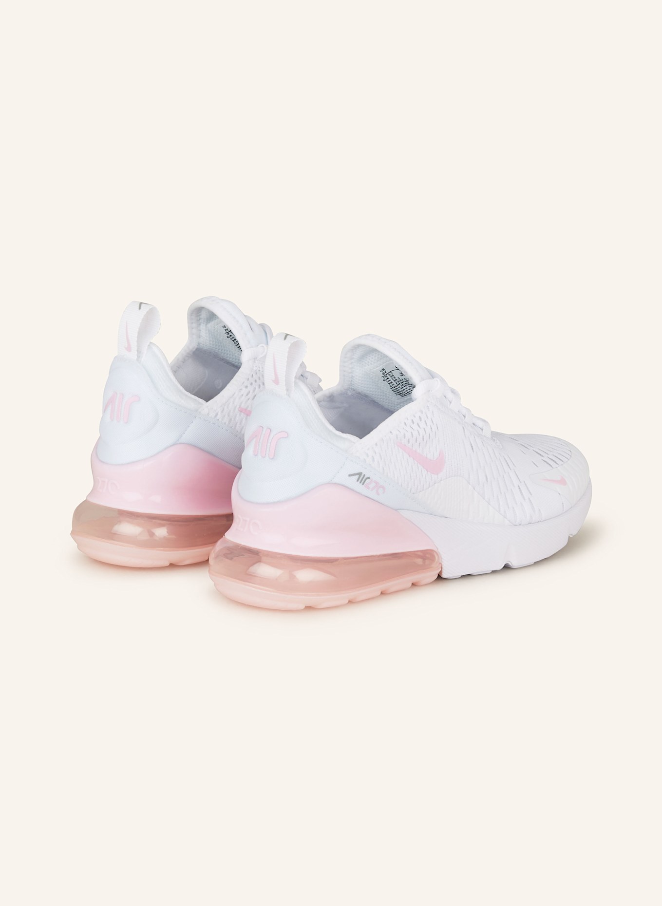 Nike Sneaker AIR MAX 270: WEISS/ ROSA