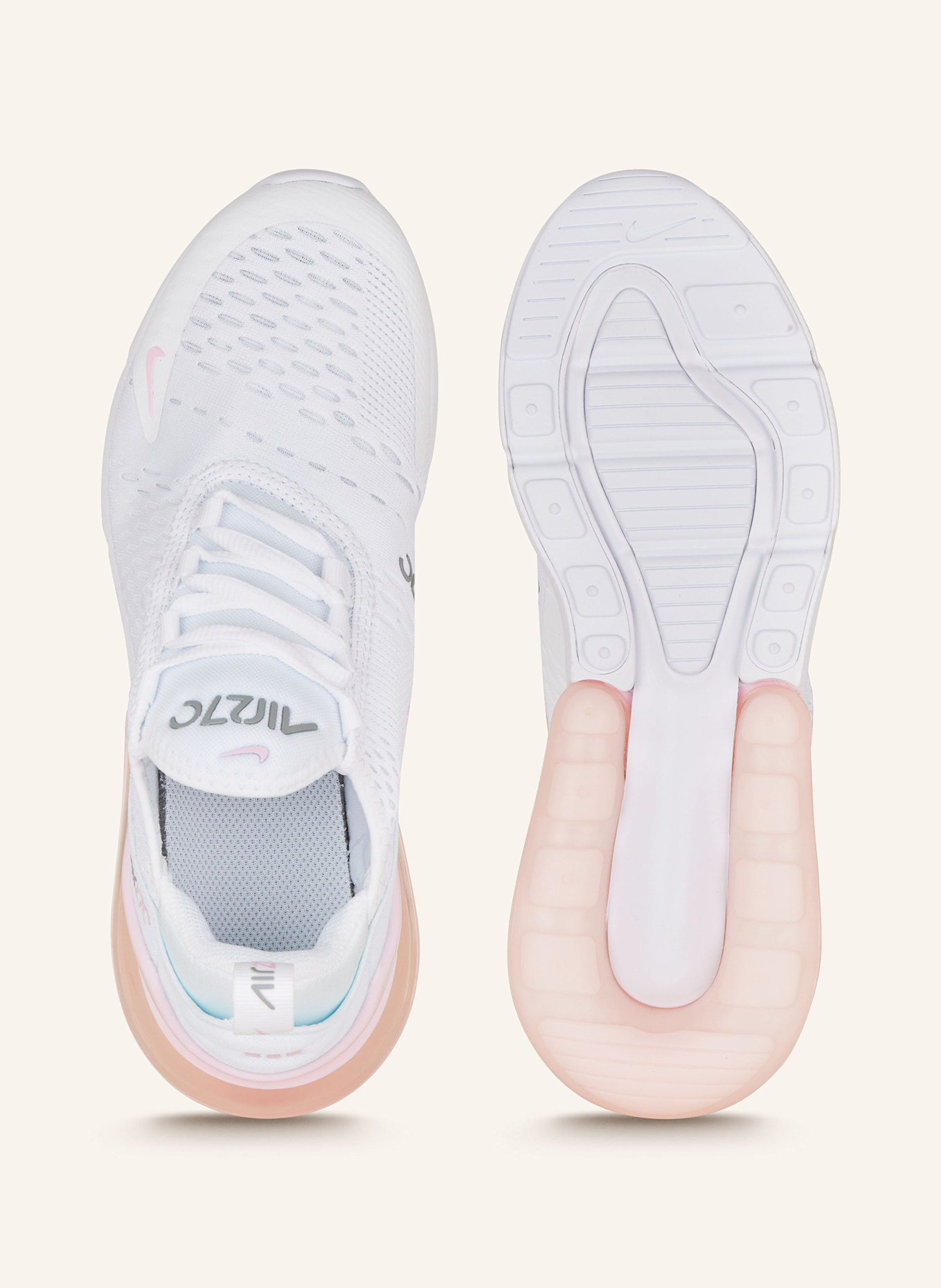 Nike Sneaker AIR MAX 270: WEISS/ ROSA