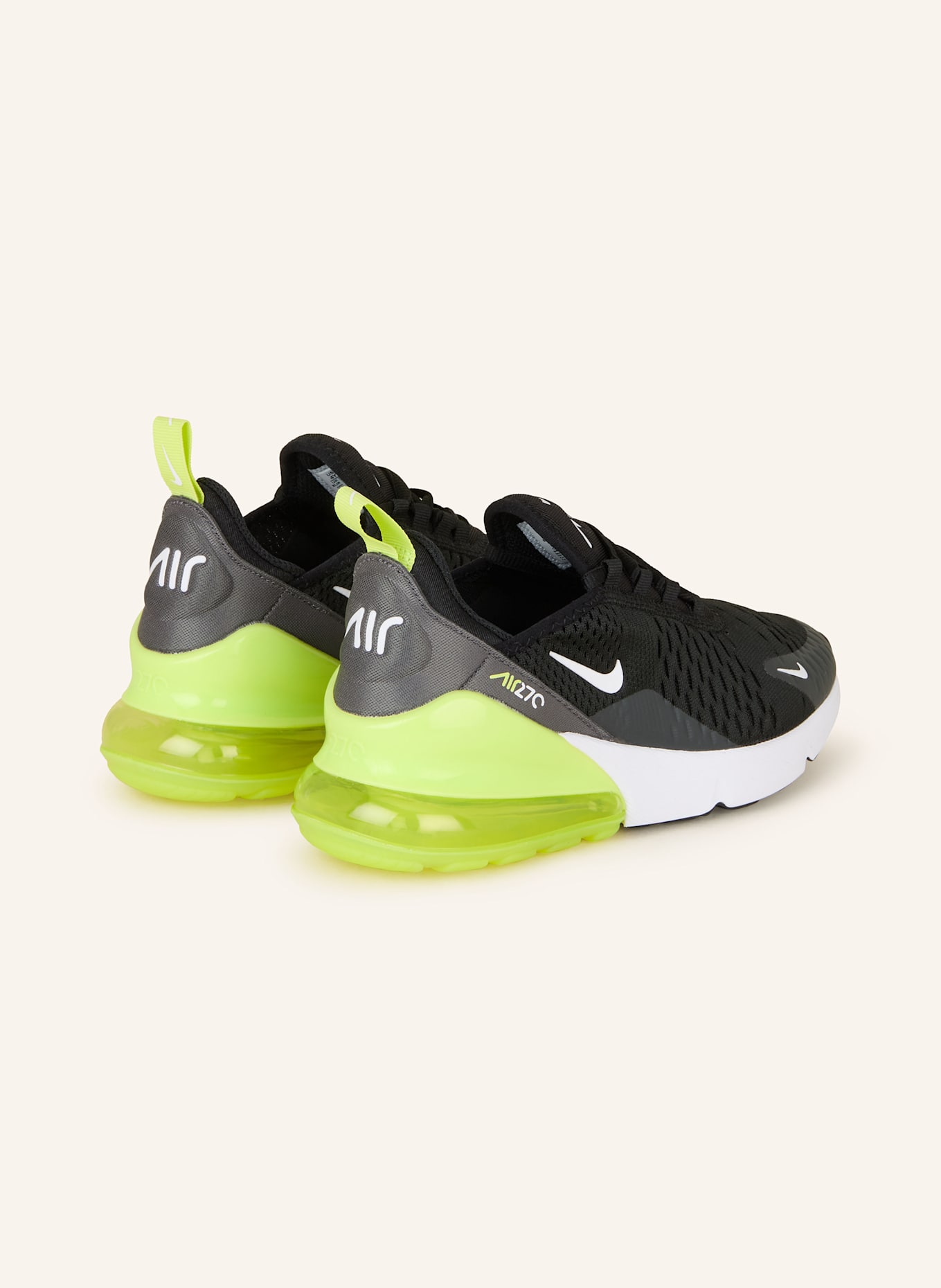 Nike Sneaker AIR MAX 270: SCHWARZ/ HELLGRÜN