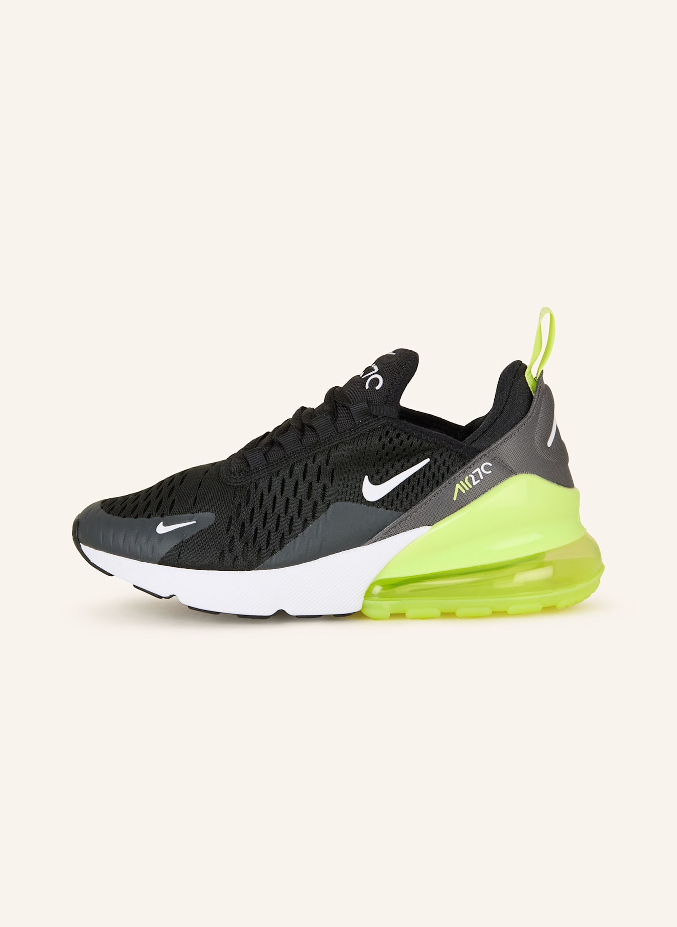 Nike Sneaker AIR MAX 270: SCHWARZ/ HELLGRÜN