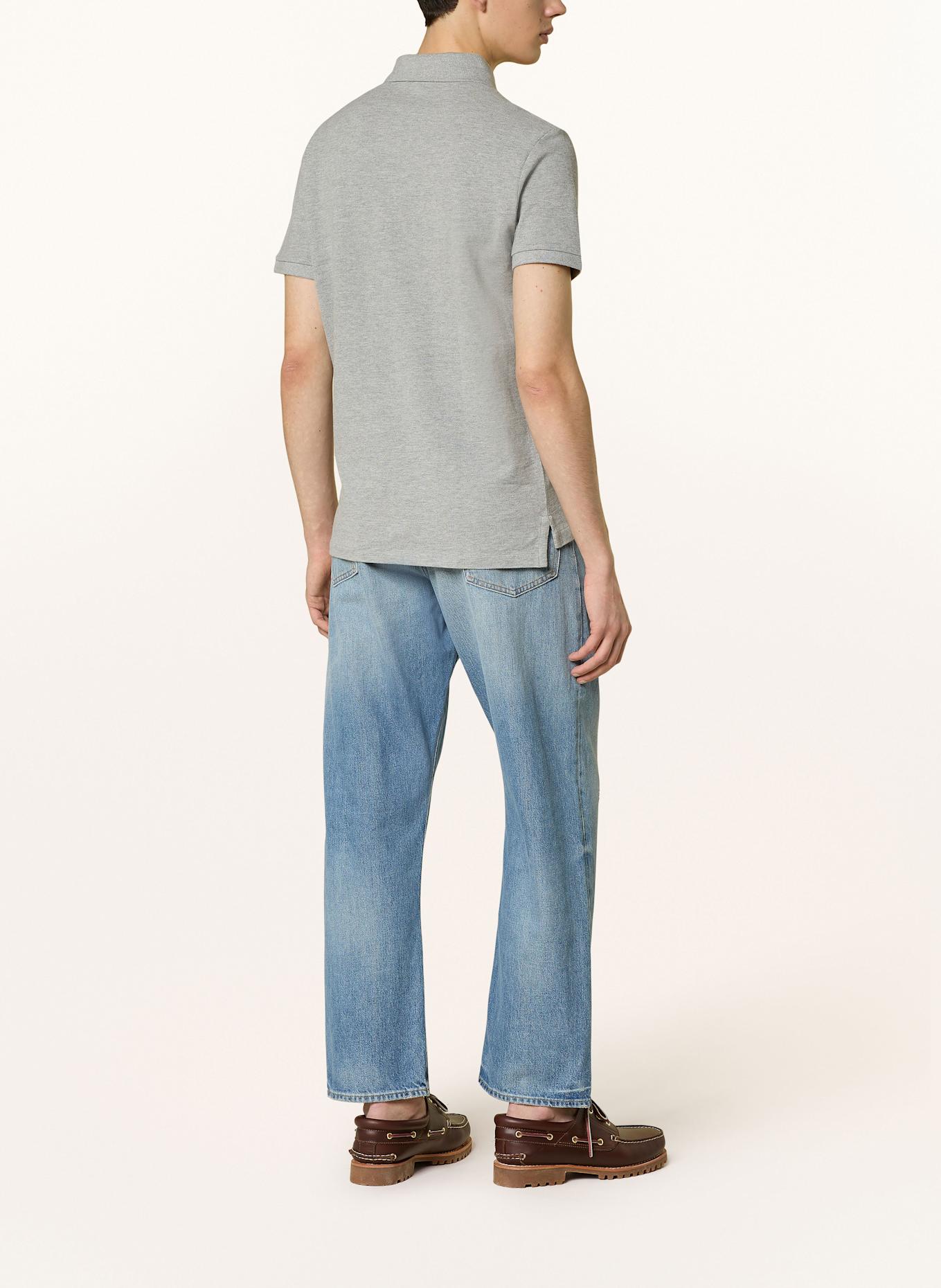 POLO RALPH LAUREN Piqué-Poloshirt Custom Slim Fit: HELLGRAU
