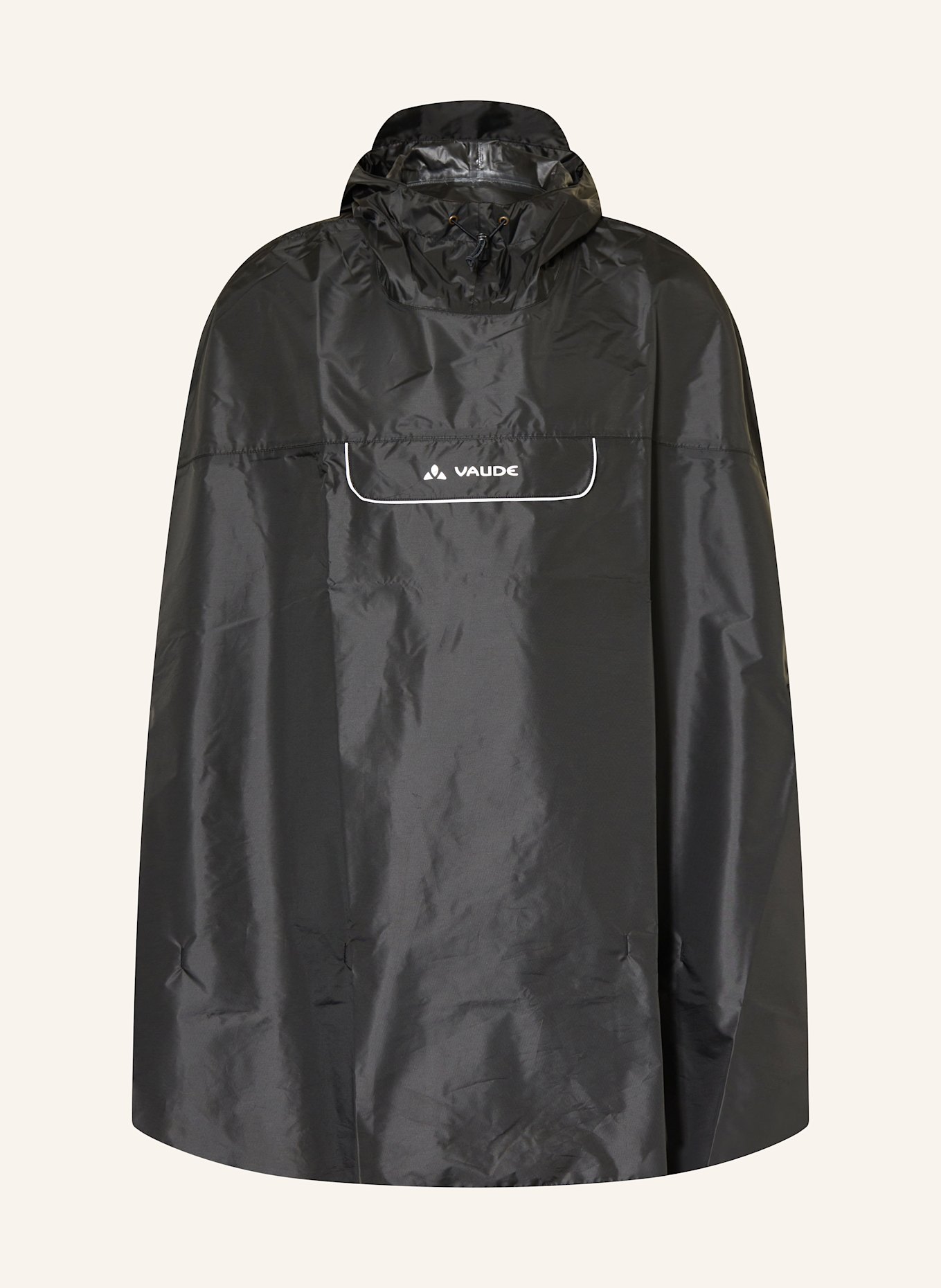 VAUDE Regenponcho VALDIPINO: SCHWARZ