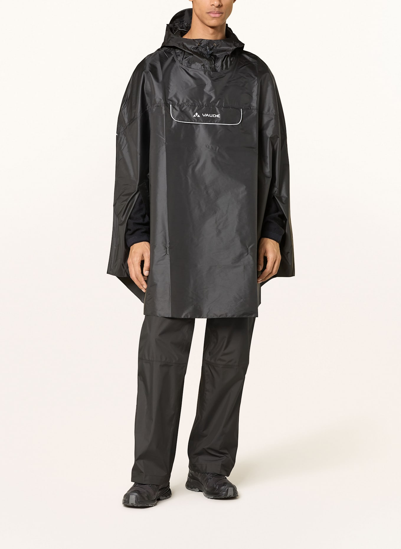 VAUDE Regenponcho VALDIPINO: SCHWARZ