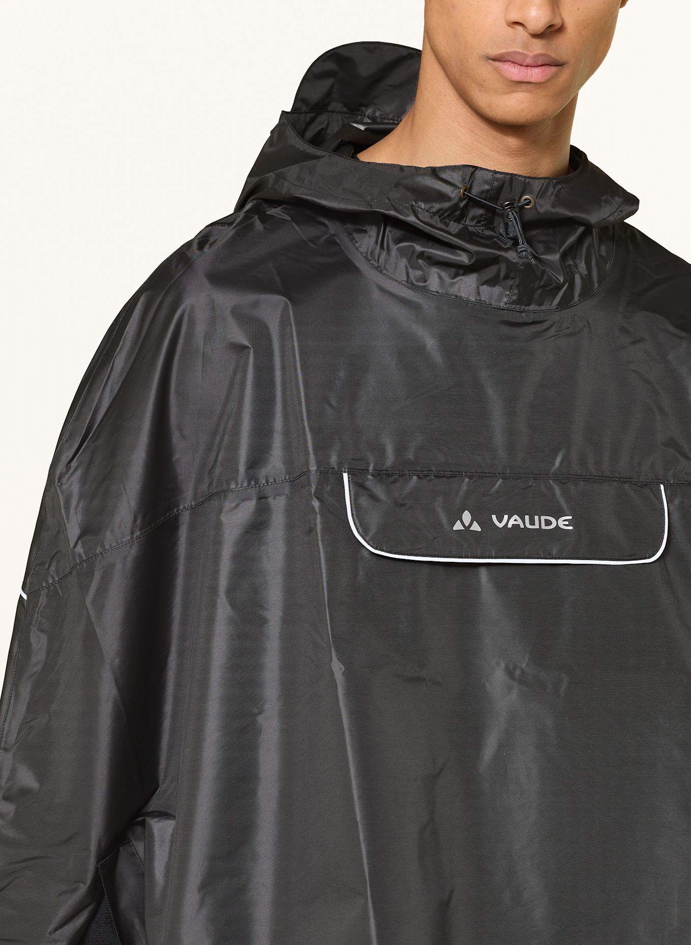 VAUDE Regenponcho VALDIPINO: SCHWARZ