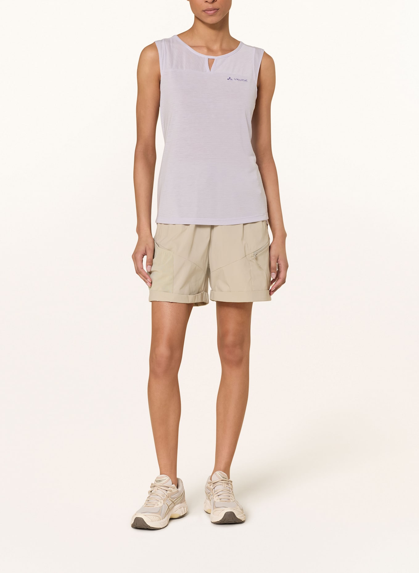 VAUDE Tank top SKOMER: LIGHT PURPLE