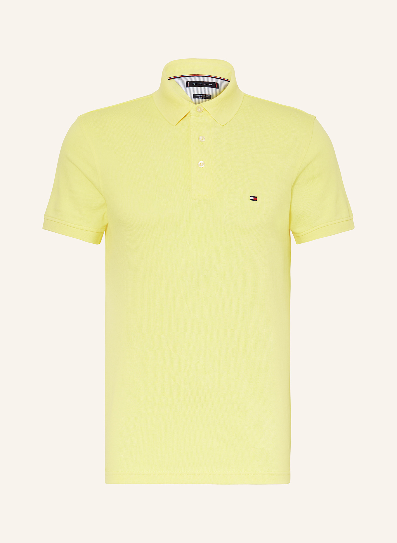 TOMMY HILFIGER Piqué-Poloshirt Slim Fit: GELB