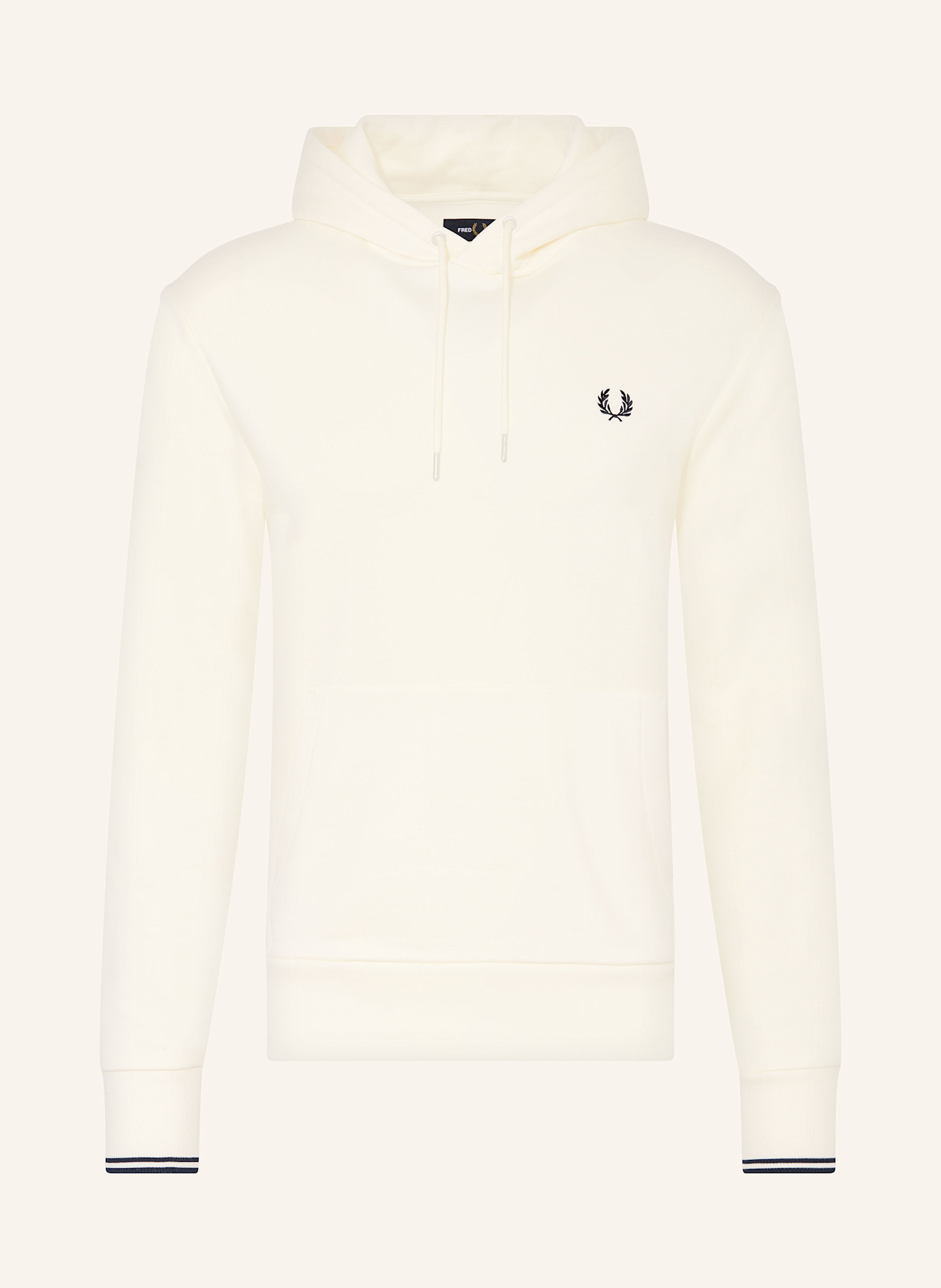 FRED PERRY Hoodie M2643 in ecru