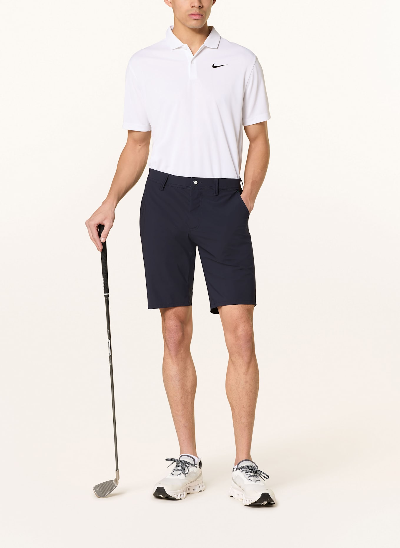 ALBERTO Szorty golfowe EARNIE: GRANATOWY