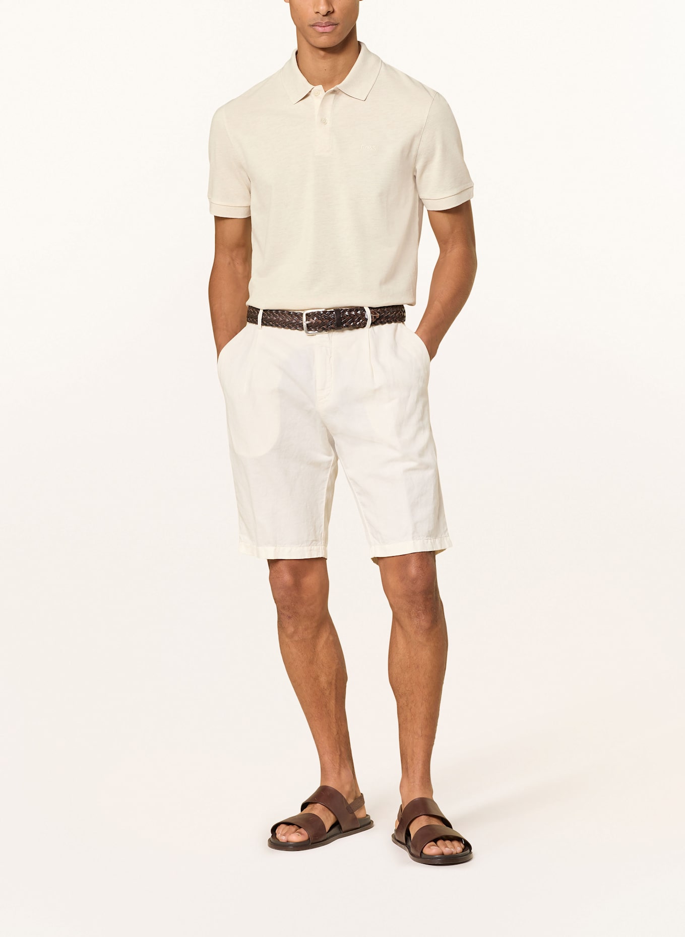 BOSS Piqué-Poloshirt PALLAS Regular Fit: CREME