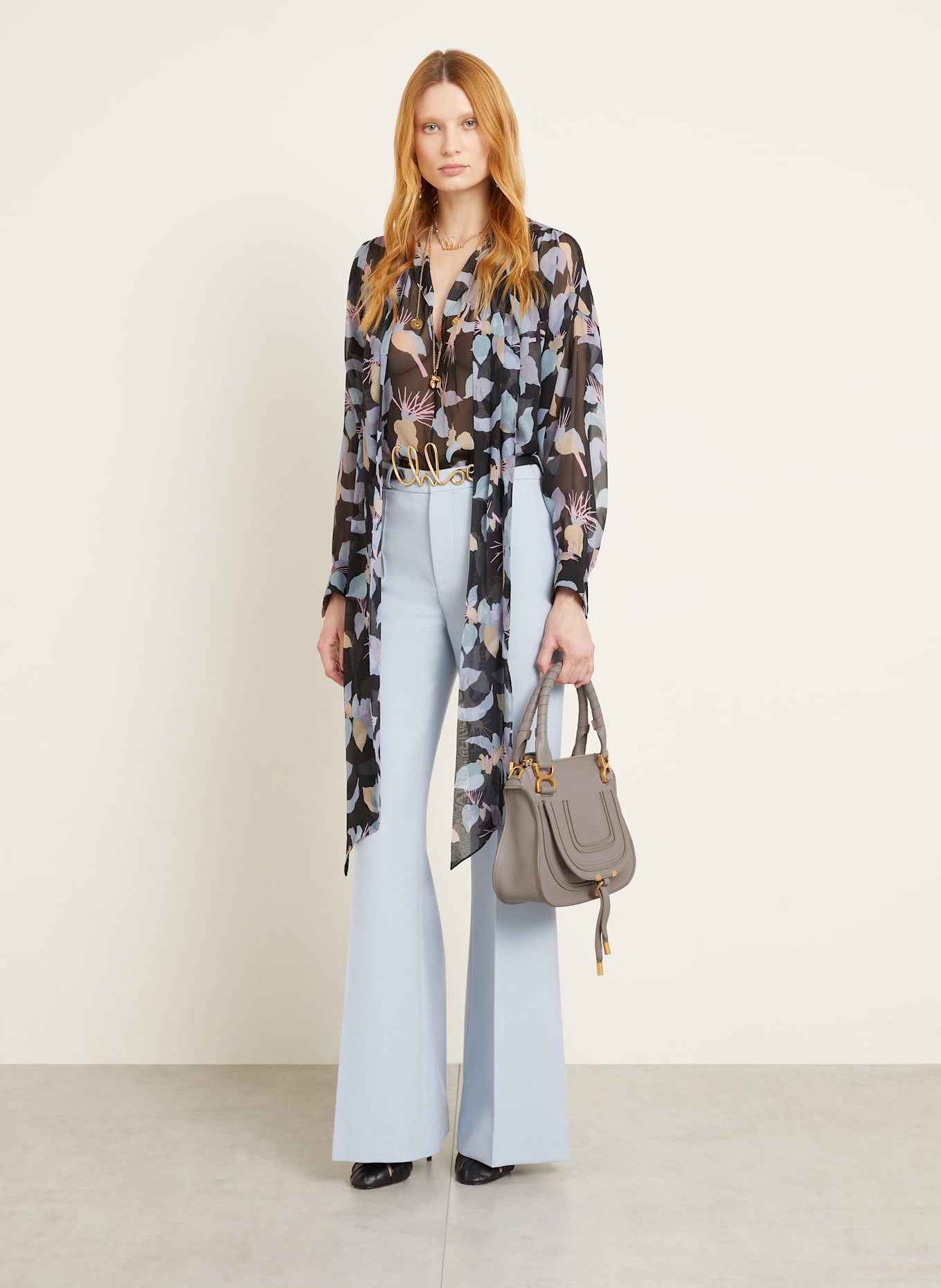 Chloé Handtasche MARCIE: CASHMERE GREY