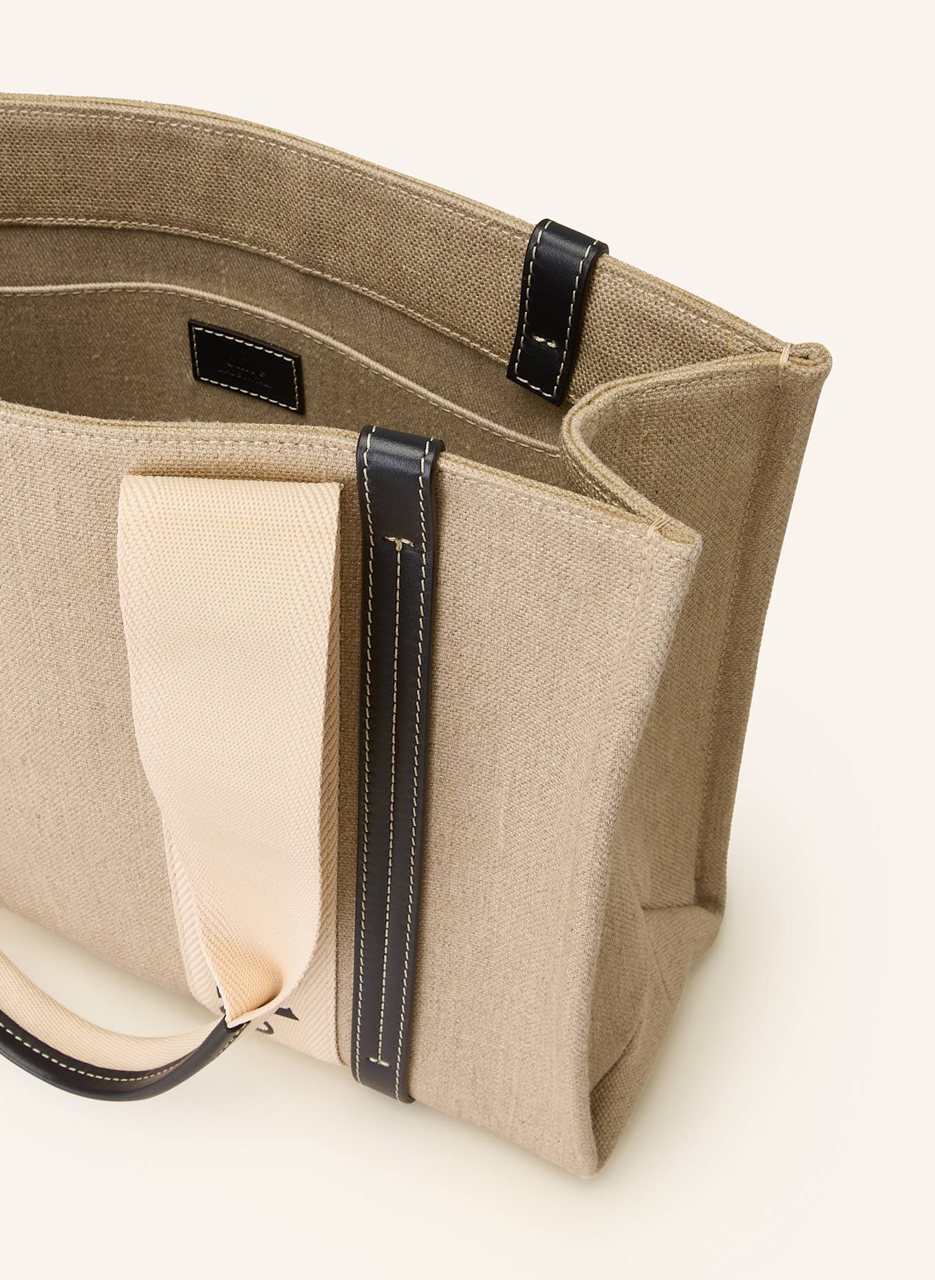 Chloé Shopper WOODY MEDIUM: white-blue