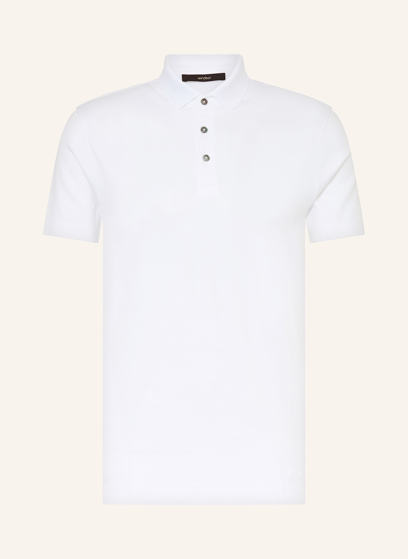 windsor. Jersey polo shirt: WHITE