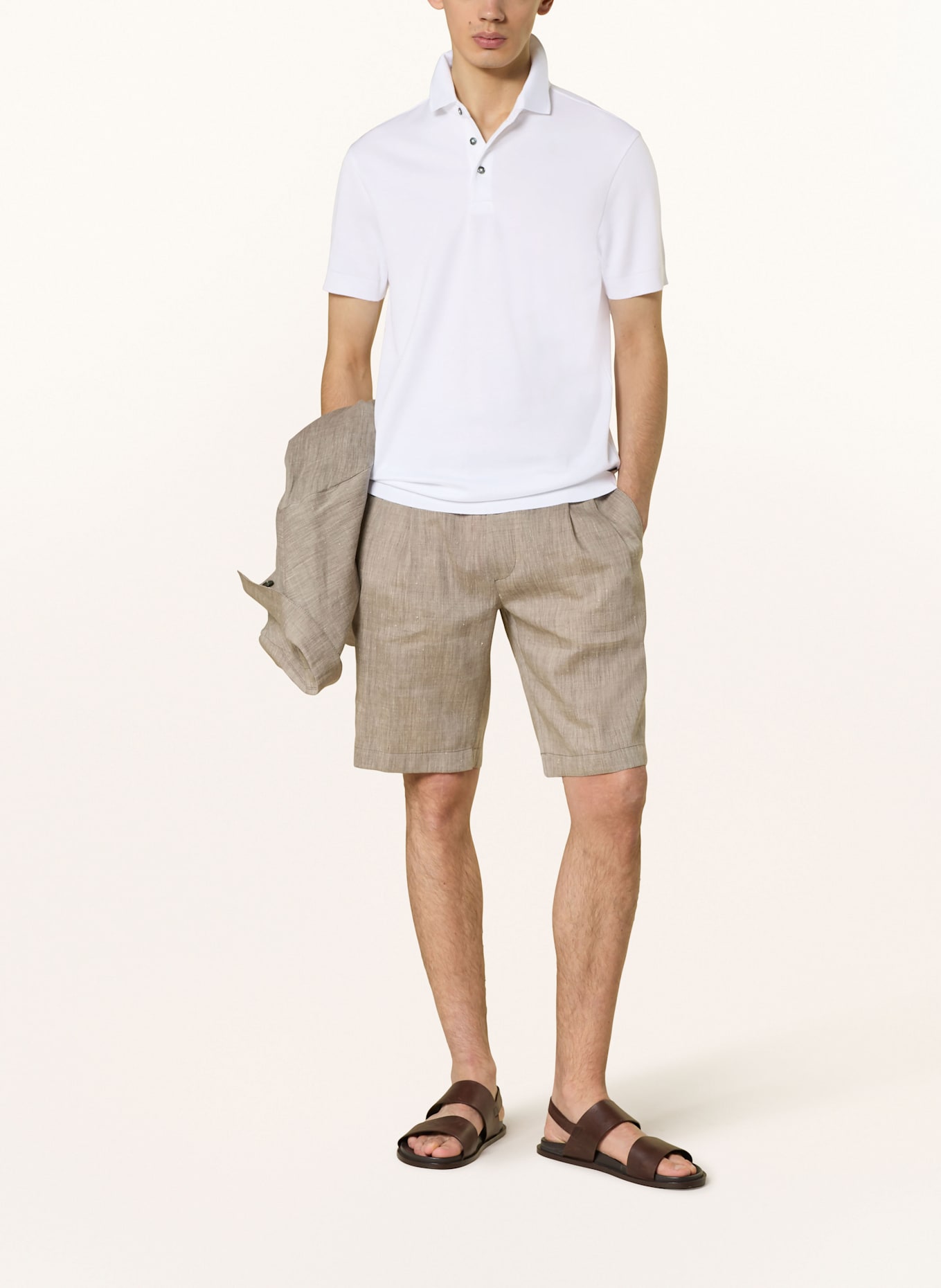 windsor. Jersey polo shirt: WHITE