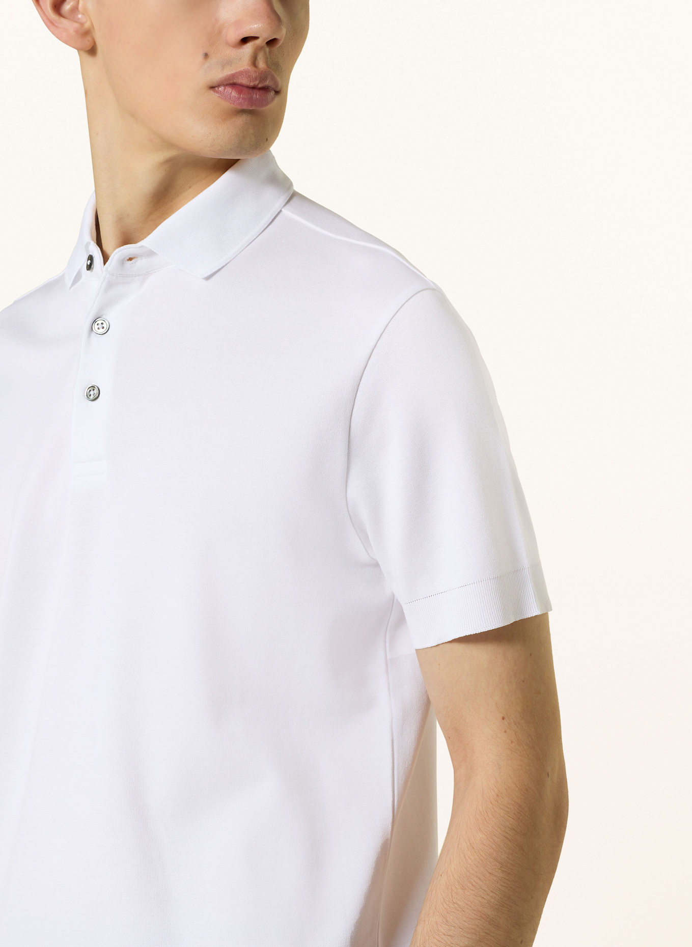 windsor. Jersey polo shirt: WHITE