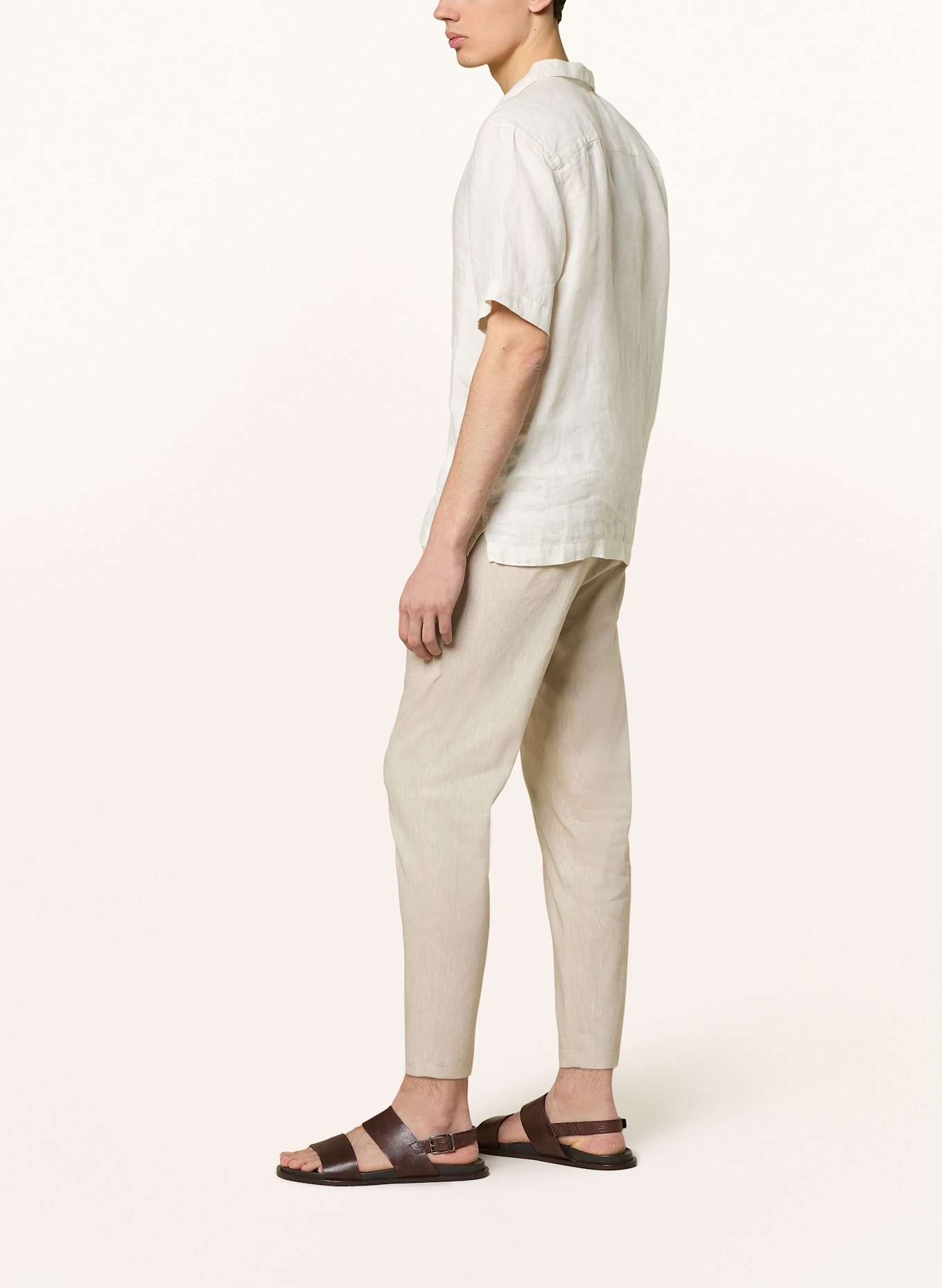 DRYKORN Anzughose CHASY Extra Slim Fit mit Leinen: 1700 BRAUN
