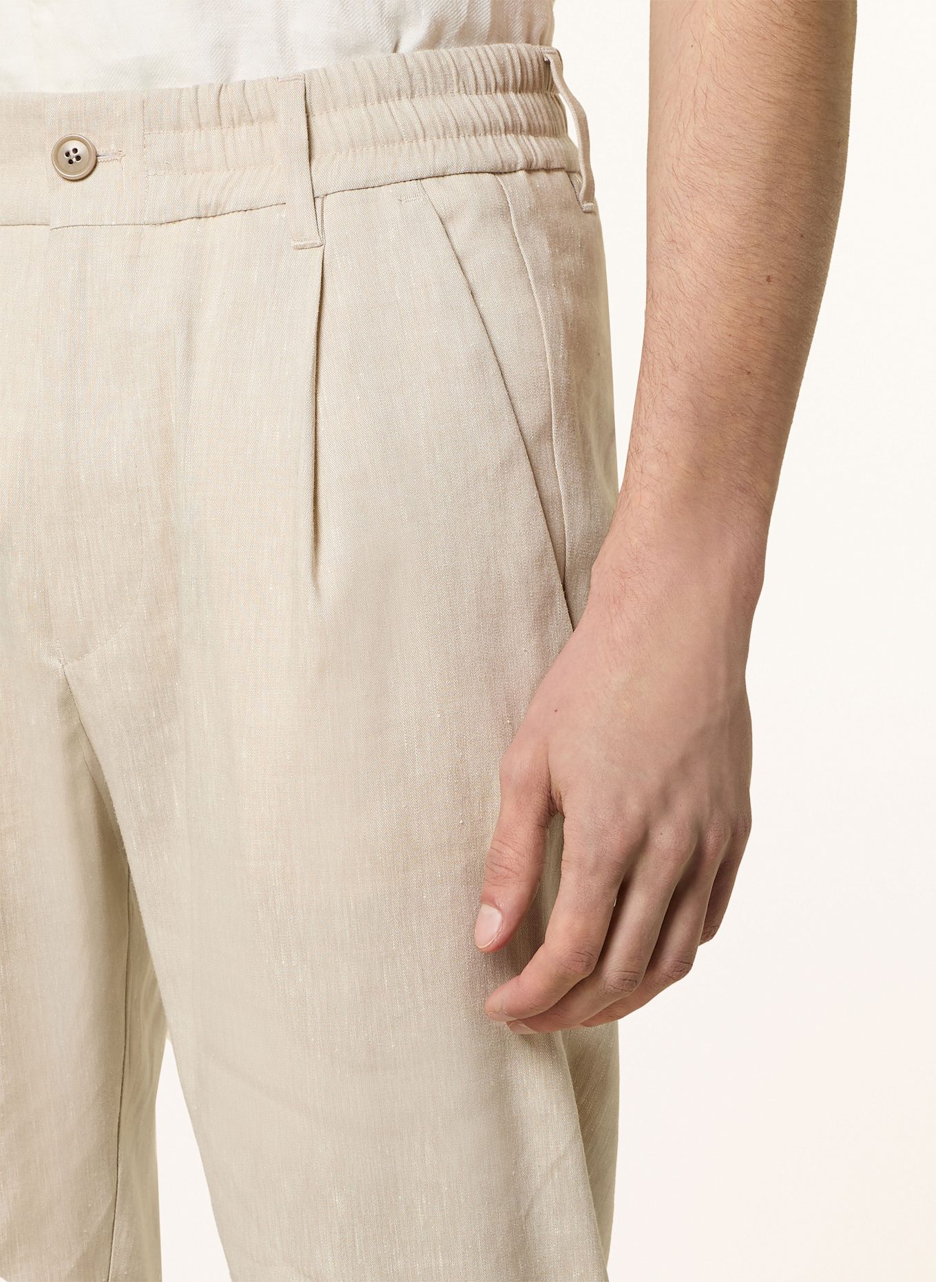 DRYKORN Anzughose CHASY Extra Slim Fit mit Leinen: 1700 BRAUN