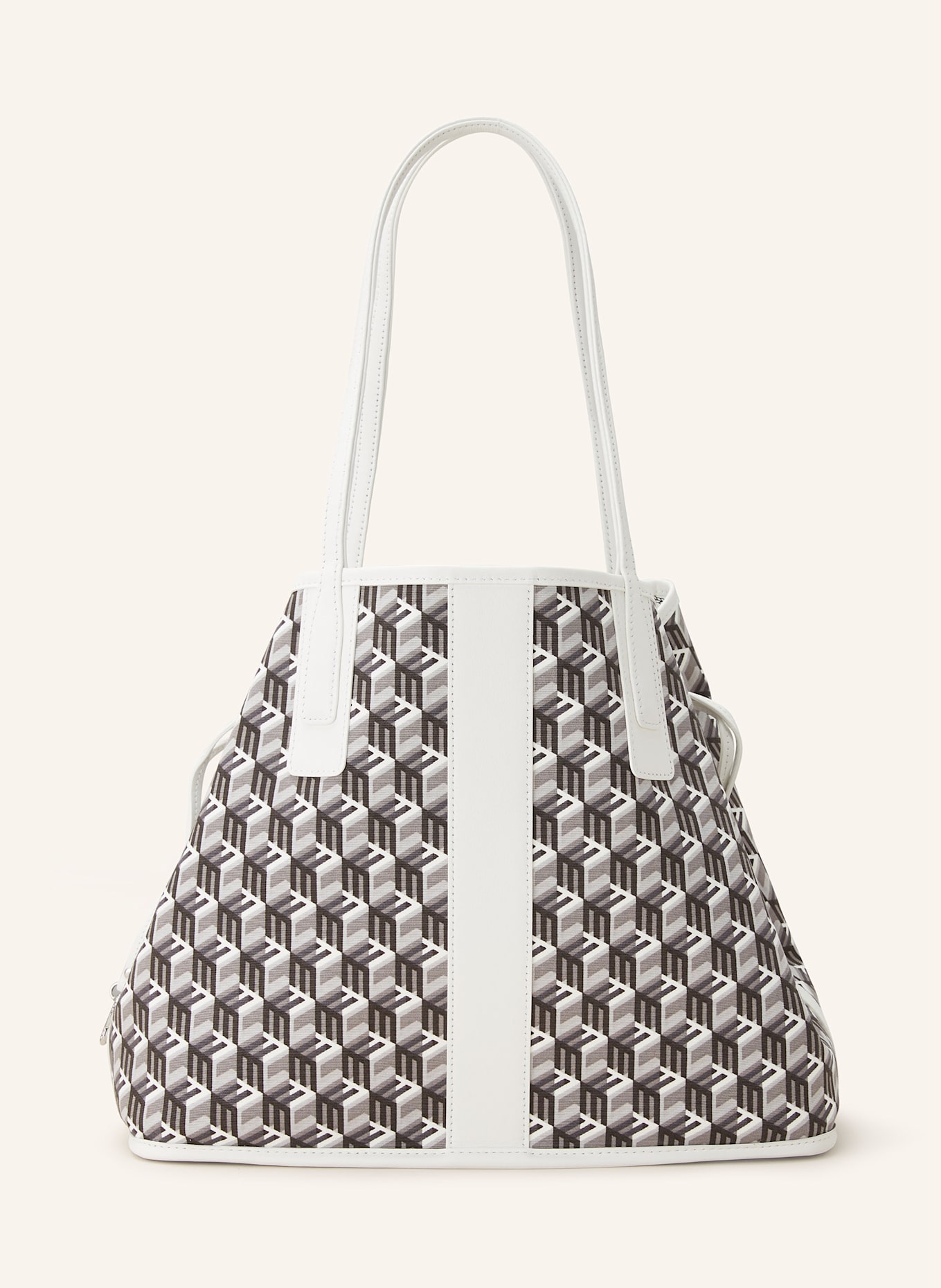 MCM Shopper LIZ MEDIUM reversible with pouch, Color: WHITE (Image 3)