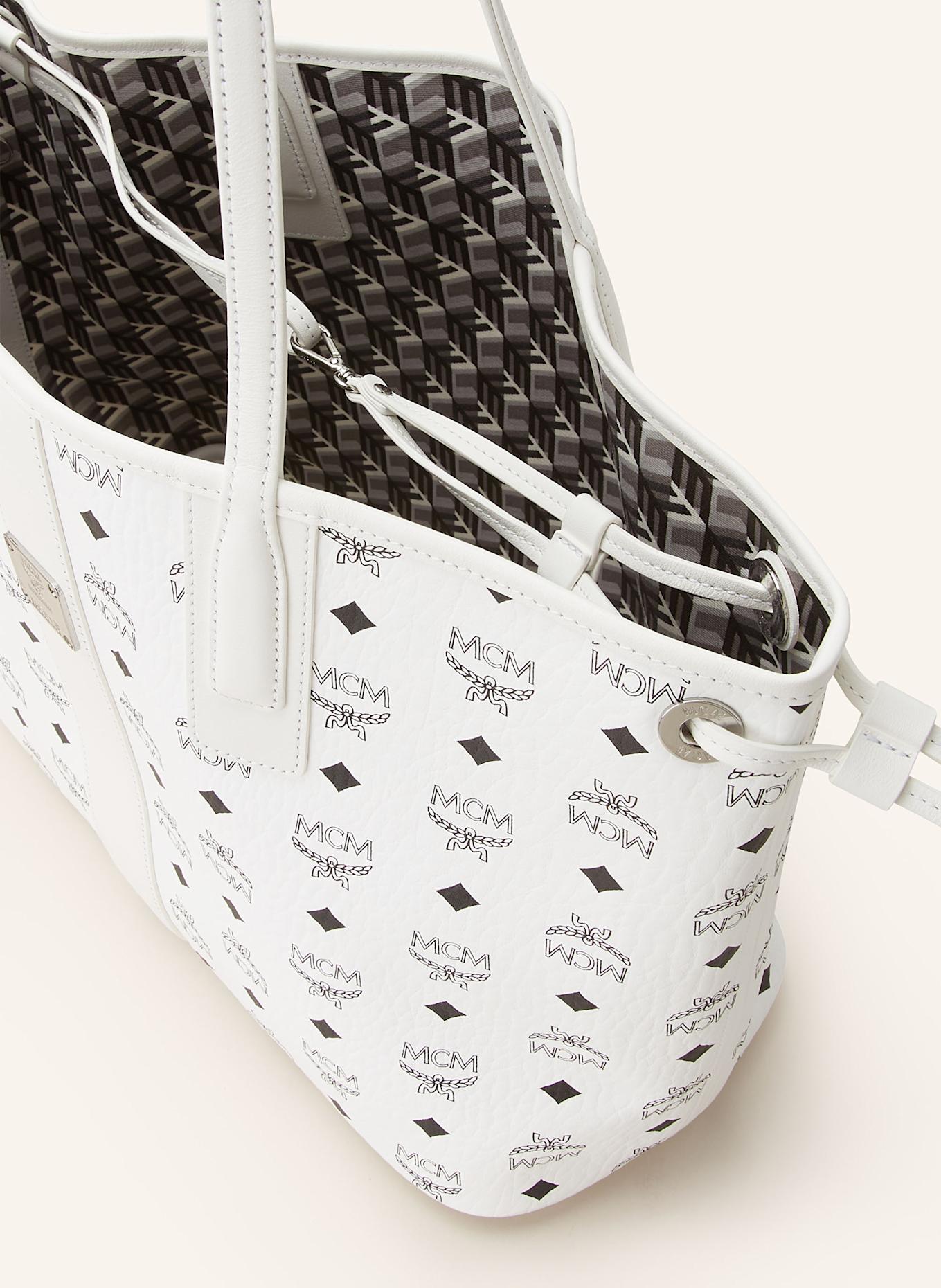 MCM Shopper LIZ MEDIUM reversible with pouch, Color: WHITE (Image 4)