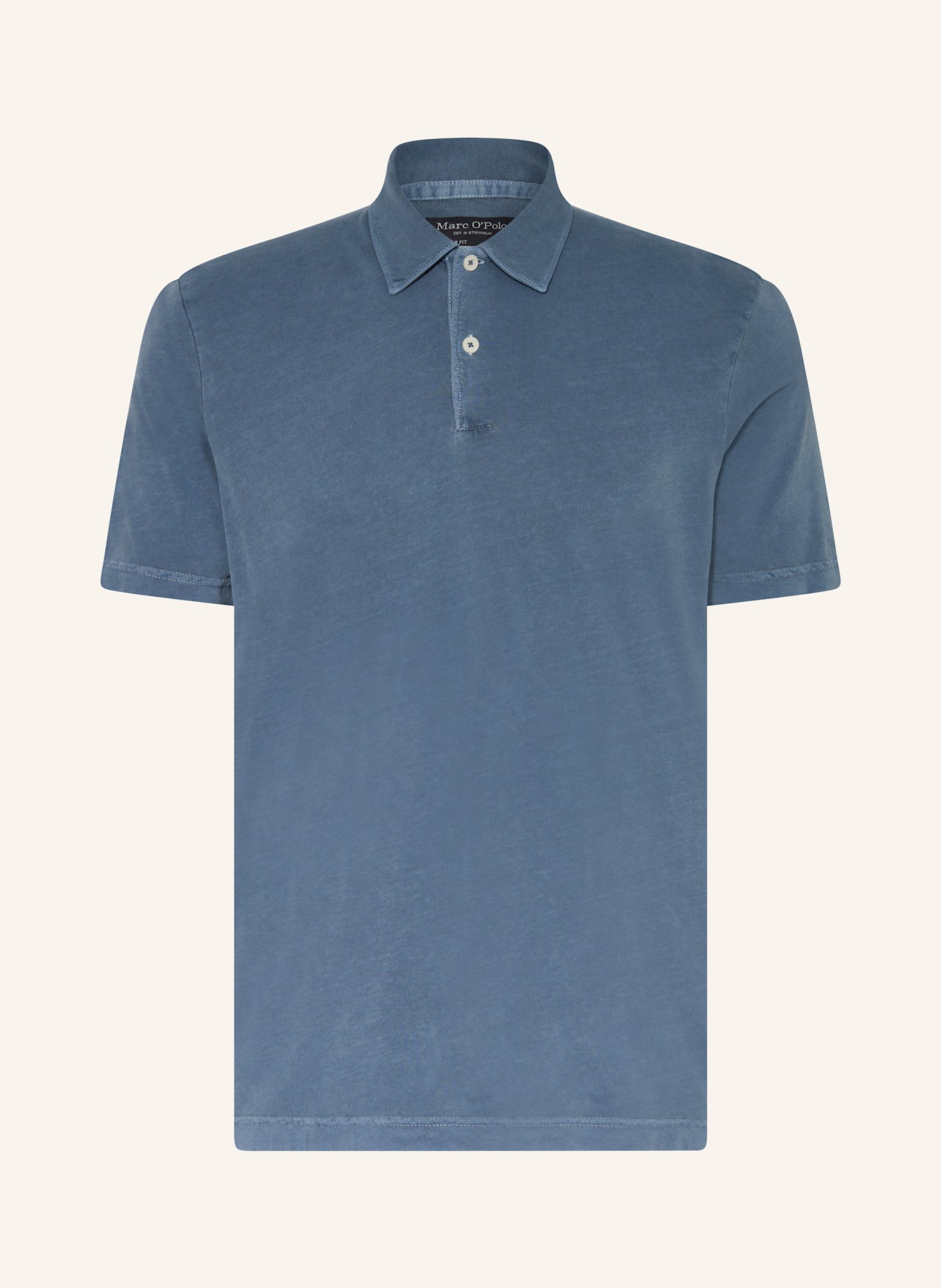 Marc O'Polo Jersey-Poloshirt Regular Fit: DUNKELBLAU