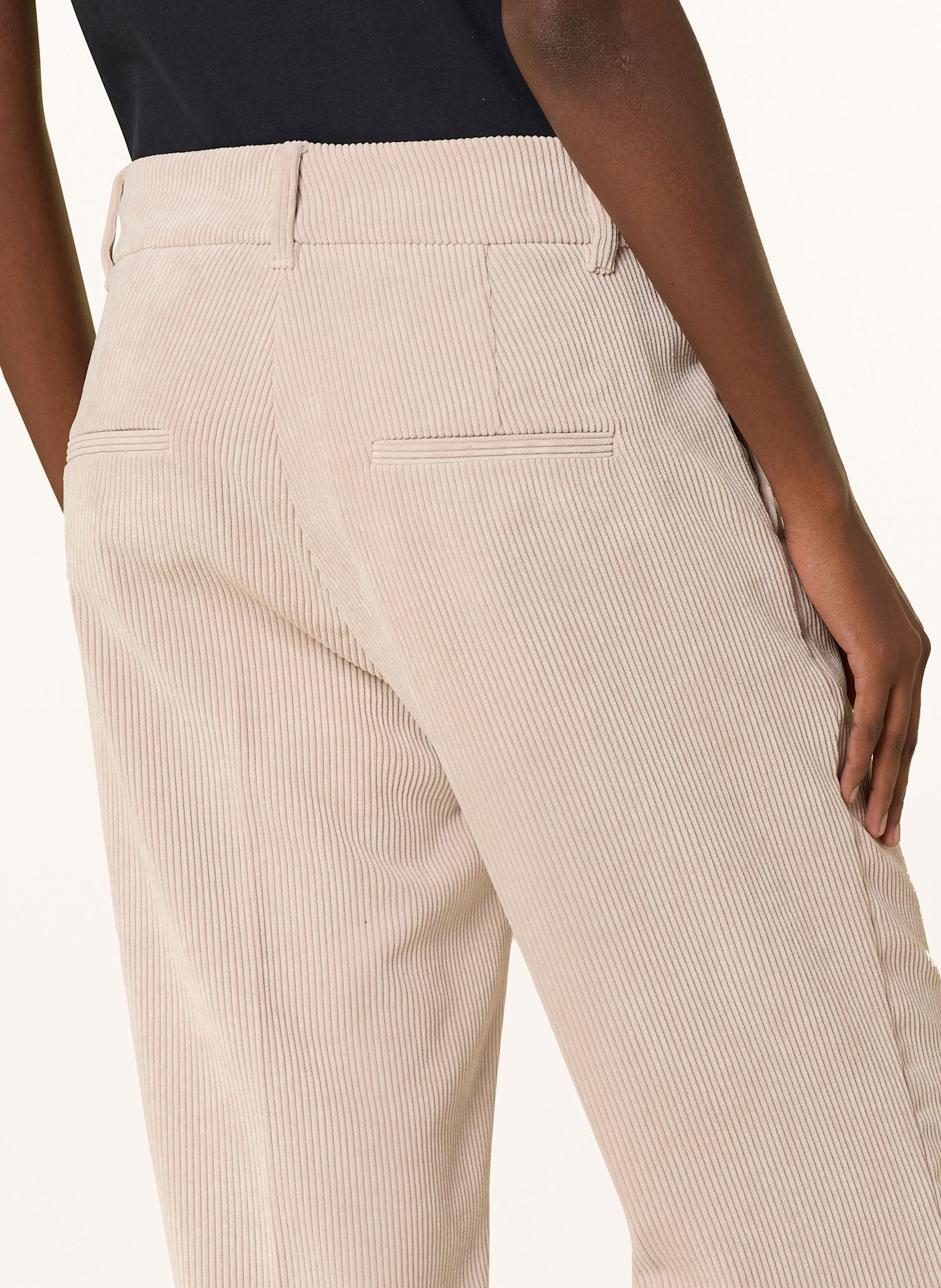 CAMBIO Marlenehose AMELIE aus Cord: CREME