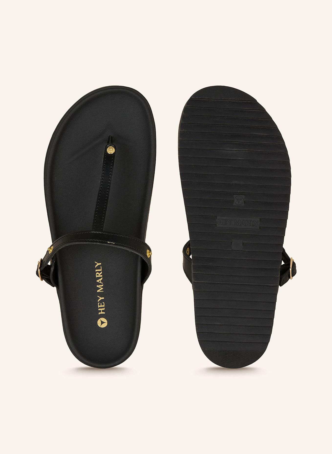 HEY MARLY Sandalen-Basis CASUAL CLEAN: SCHWARZ