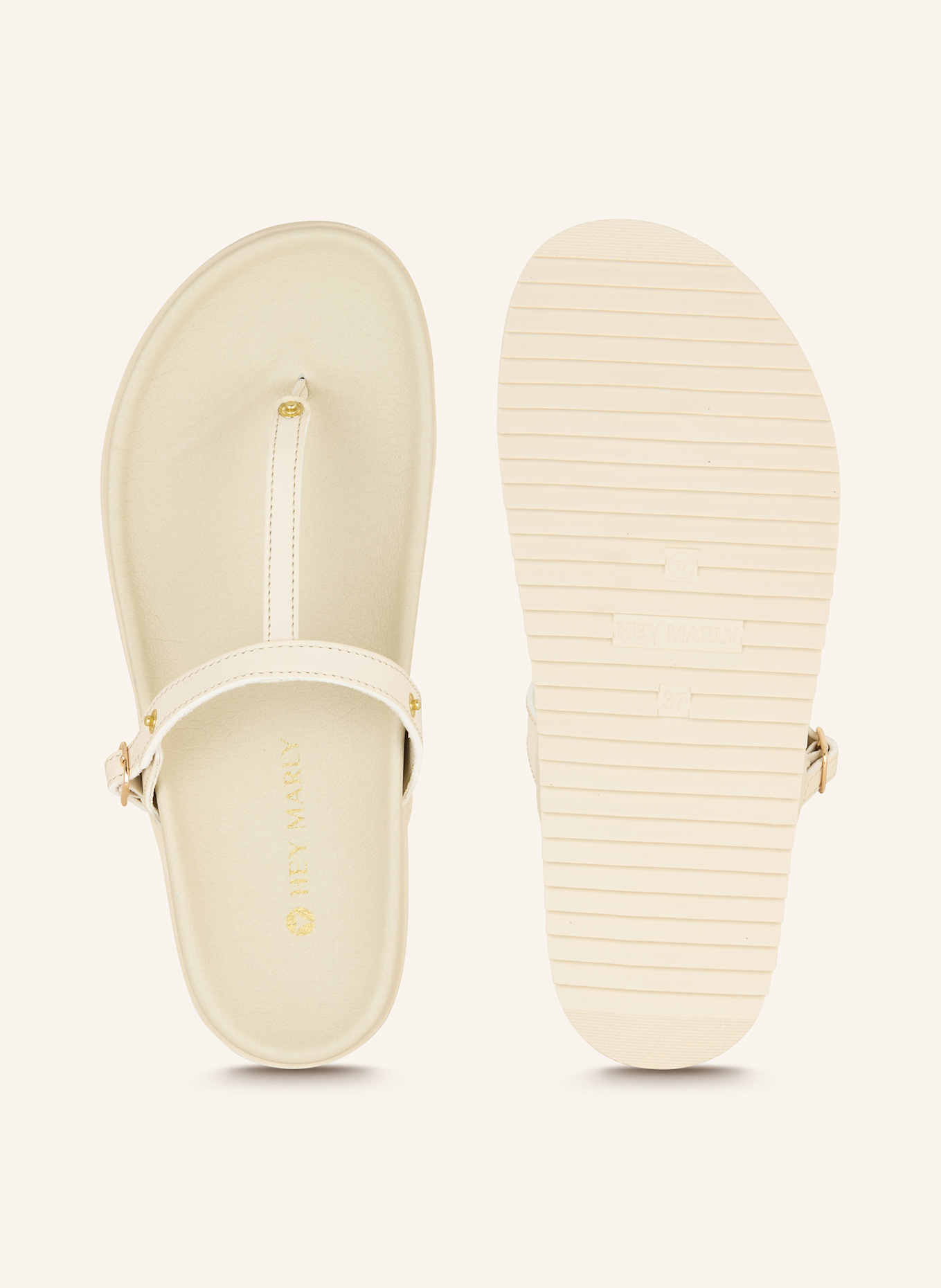 HEY MARLY Sandalen-Basis CASUAL CLEAN: ECRU