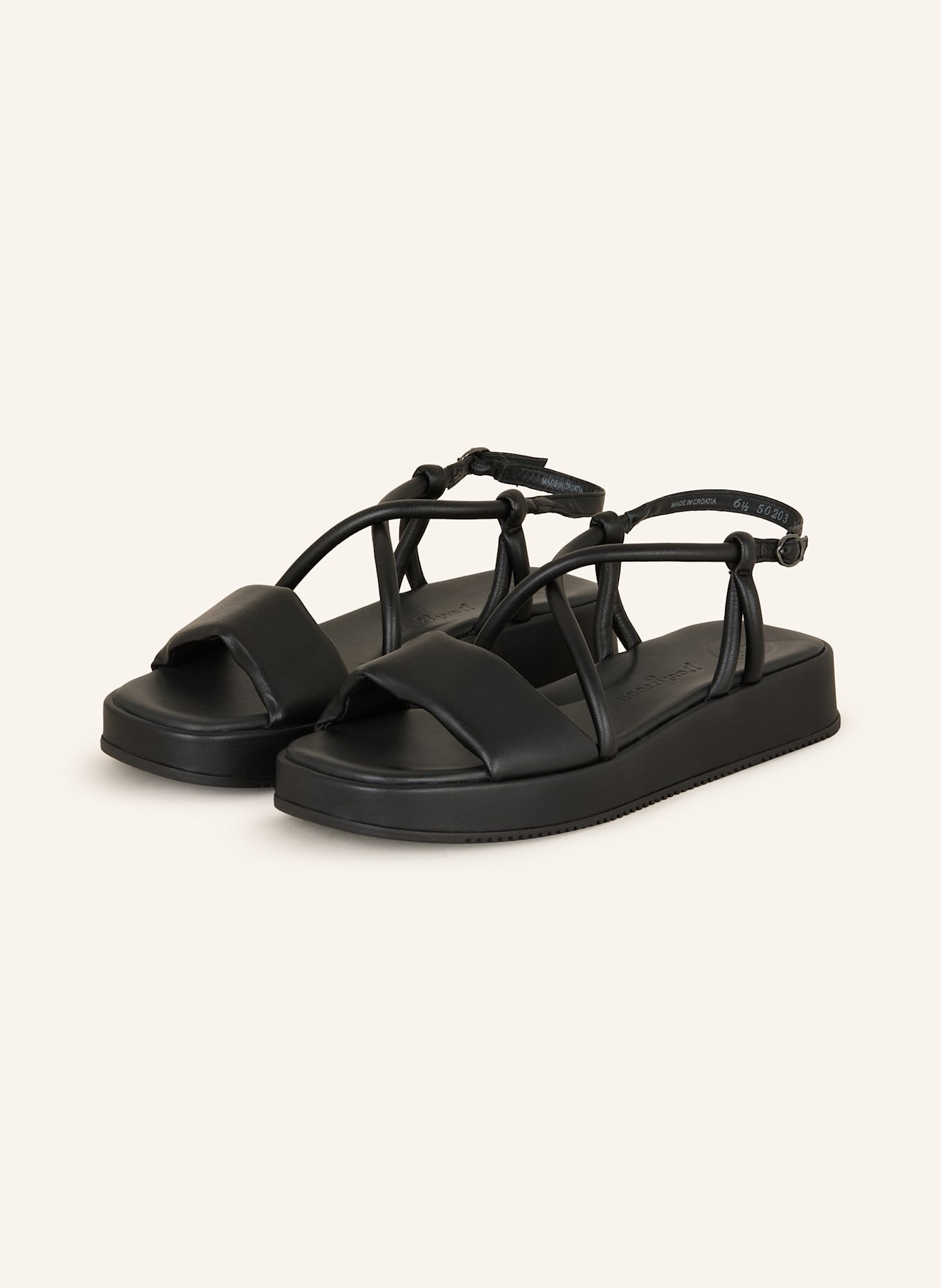paul green Plateau-Sandalen: SCHWARZ