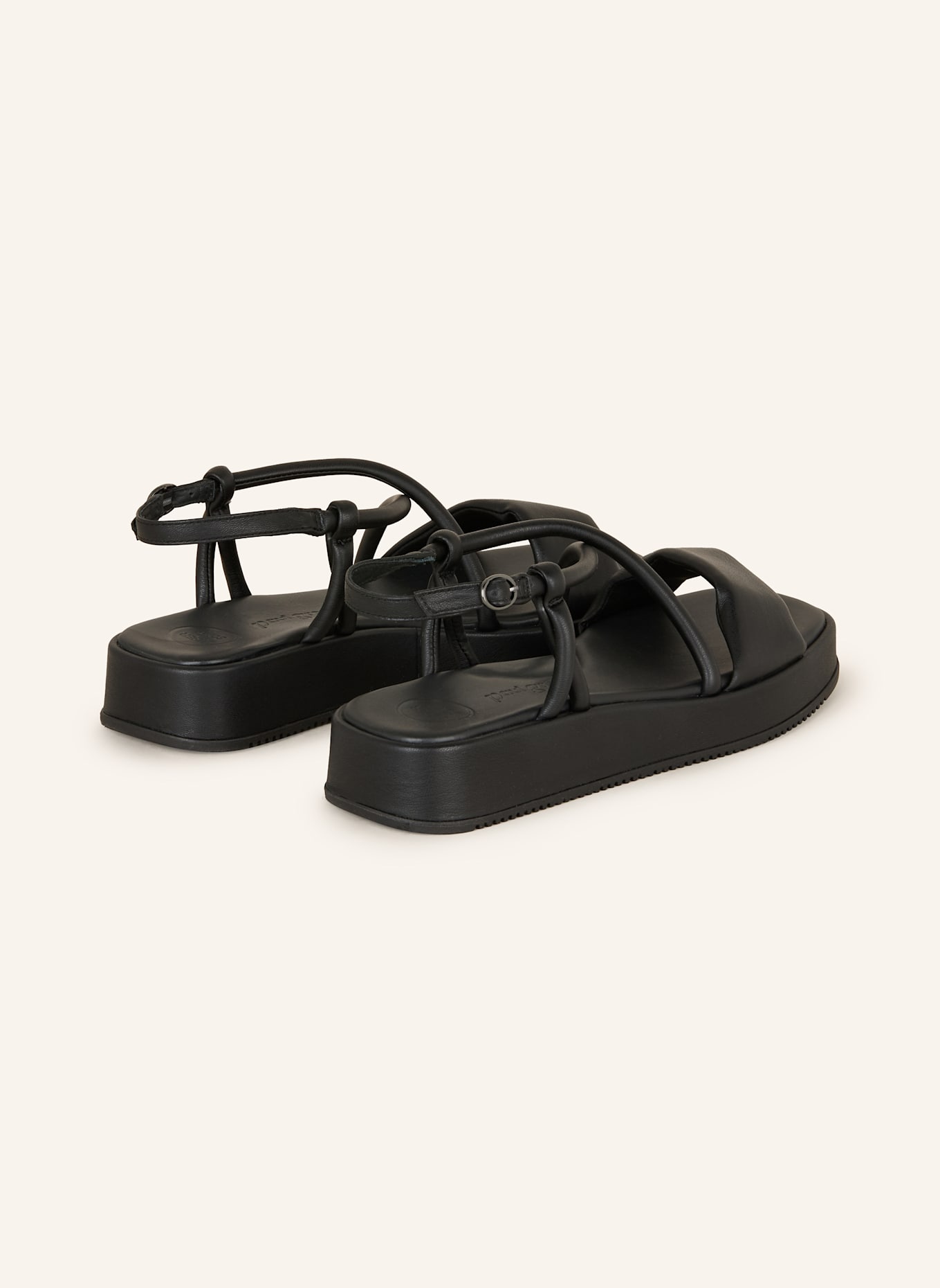 paul green Plateau-Sandalen: SCHWARZ