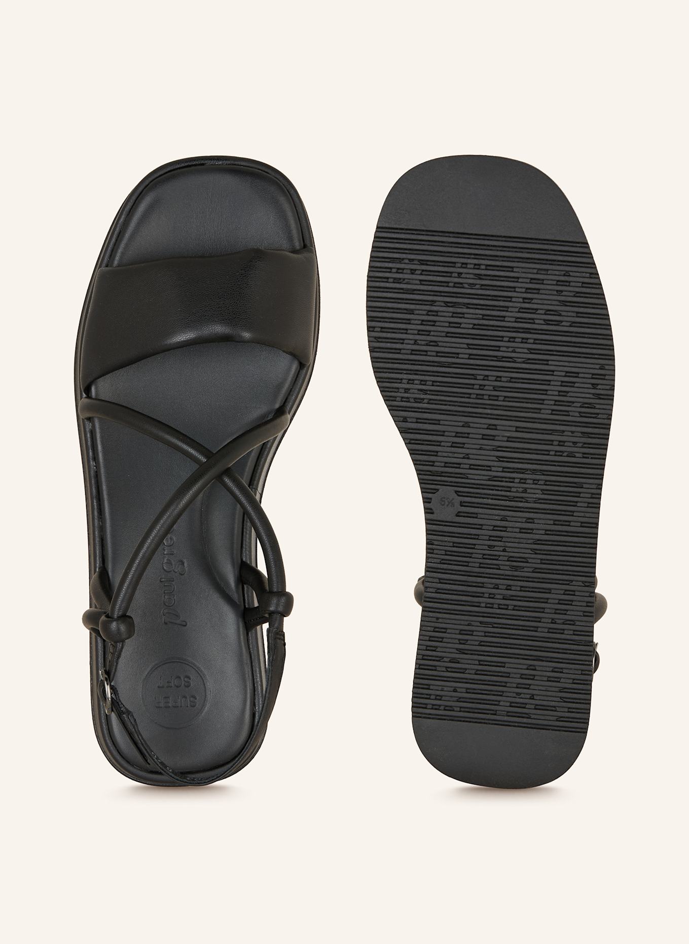 paul green Plateau-Sandalen: SCHWARZ