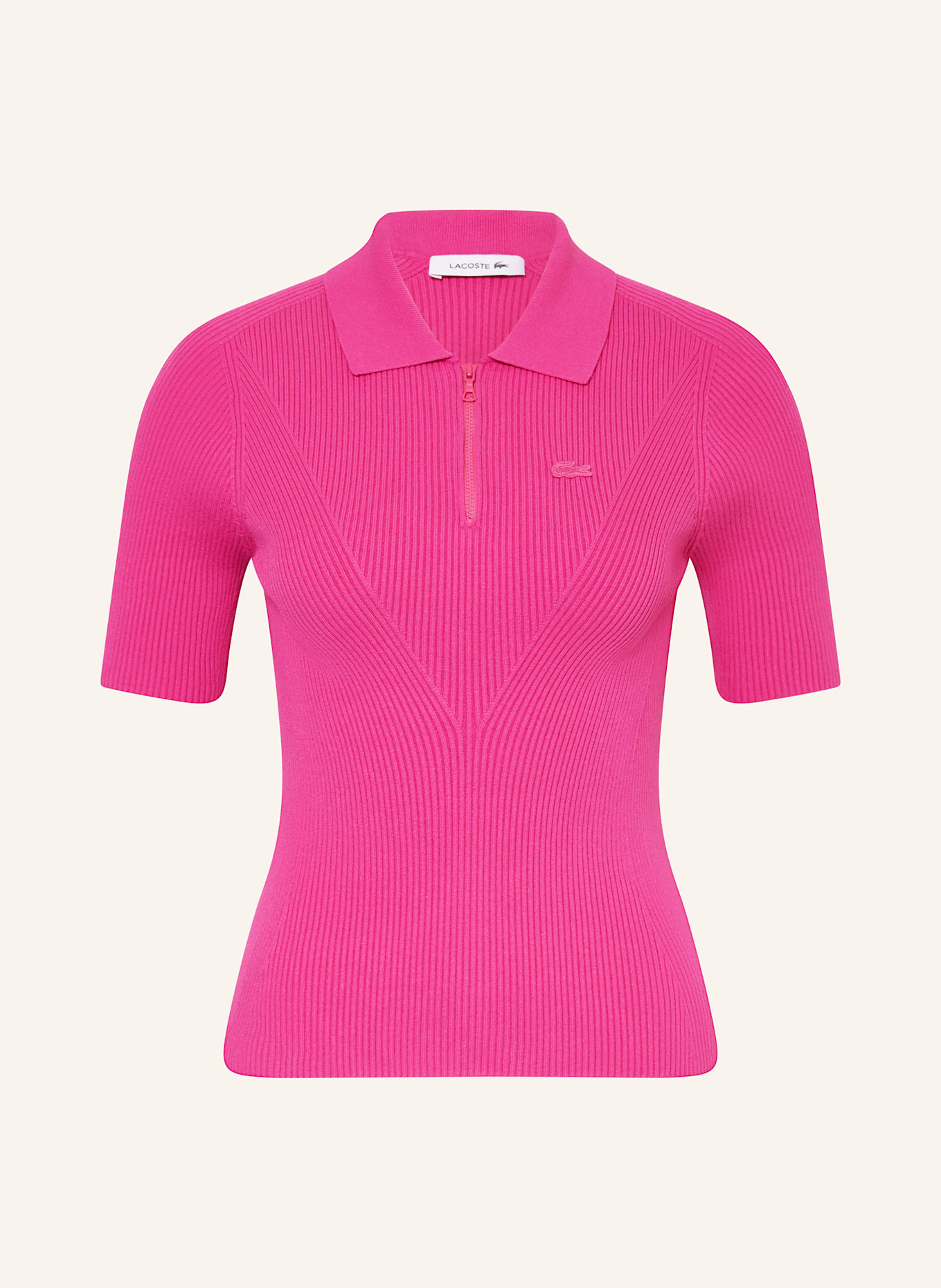 LACOSTE Strickshirt: FUCHSIA