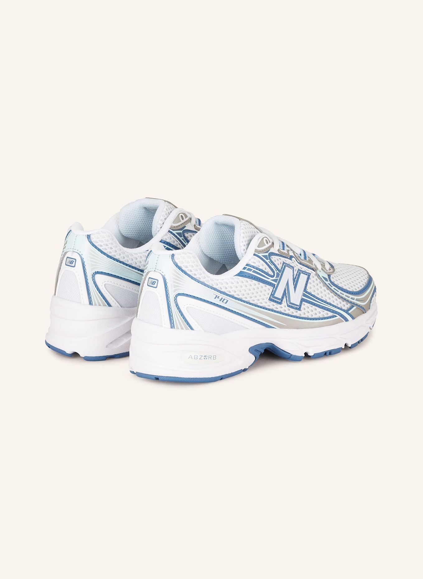 new balance Sneaker 740, Farbe: WEISS/ BLAU/ TÜRKIS (Bild 2)