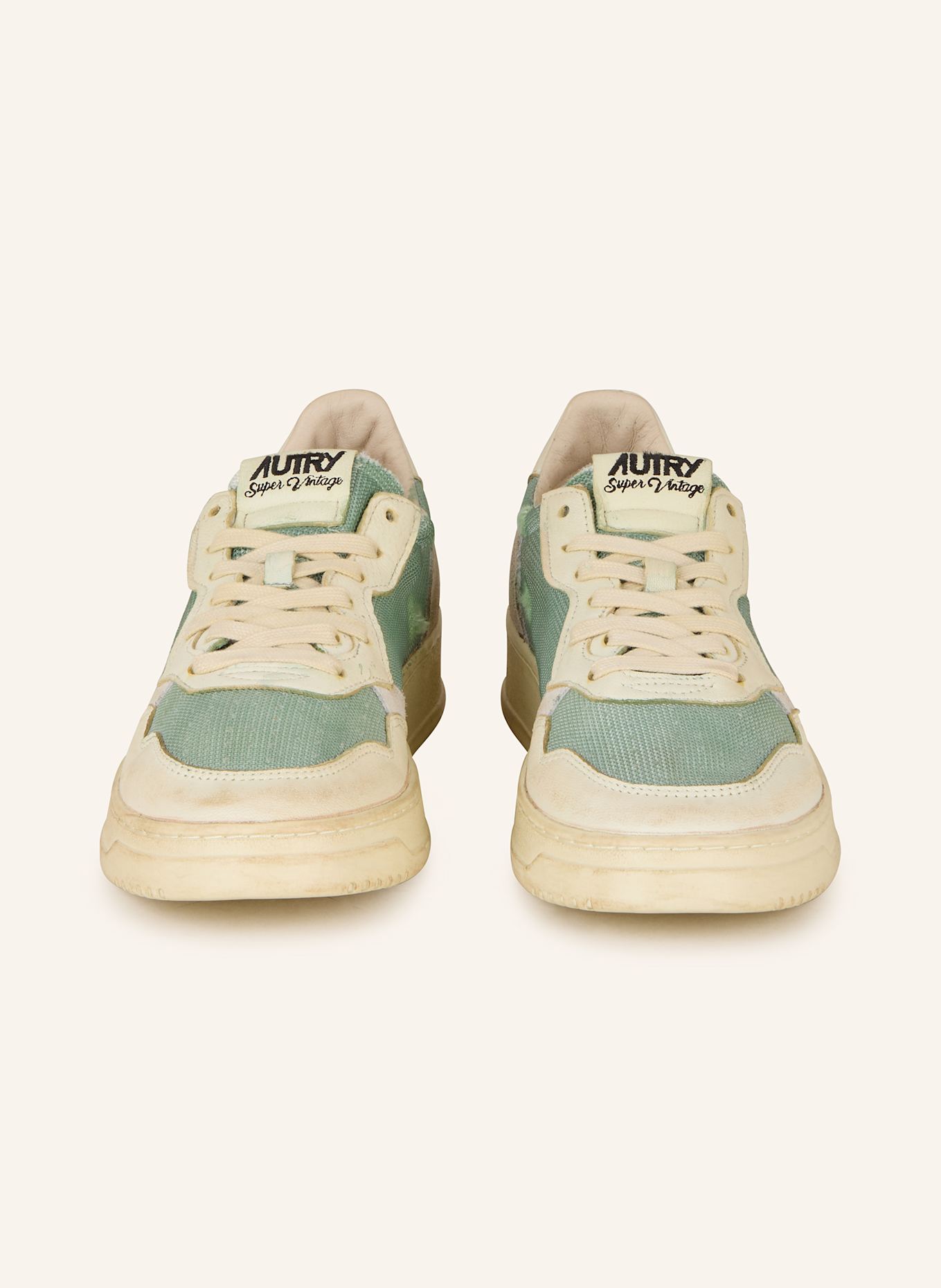 AUTRY Sneakersy SUPER VINTAGE LOW DA: ZIELONY / KREMOWY