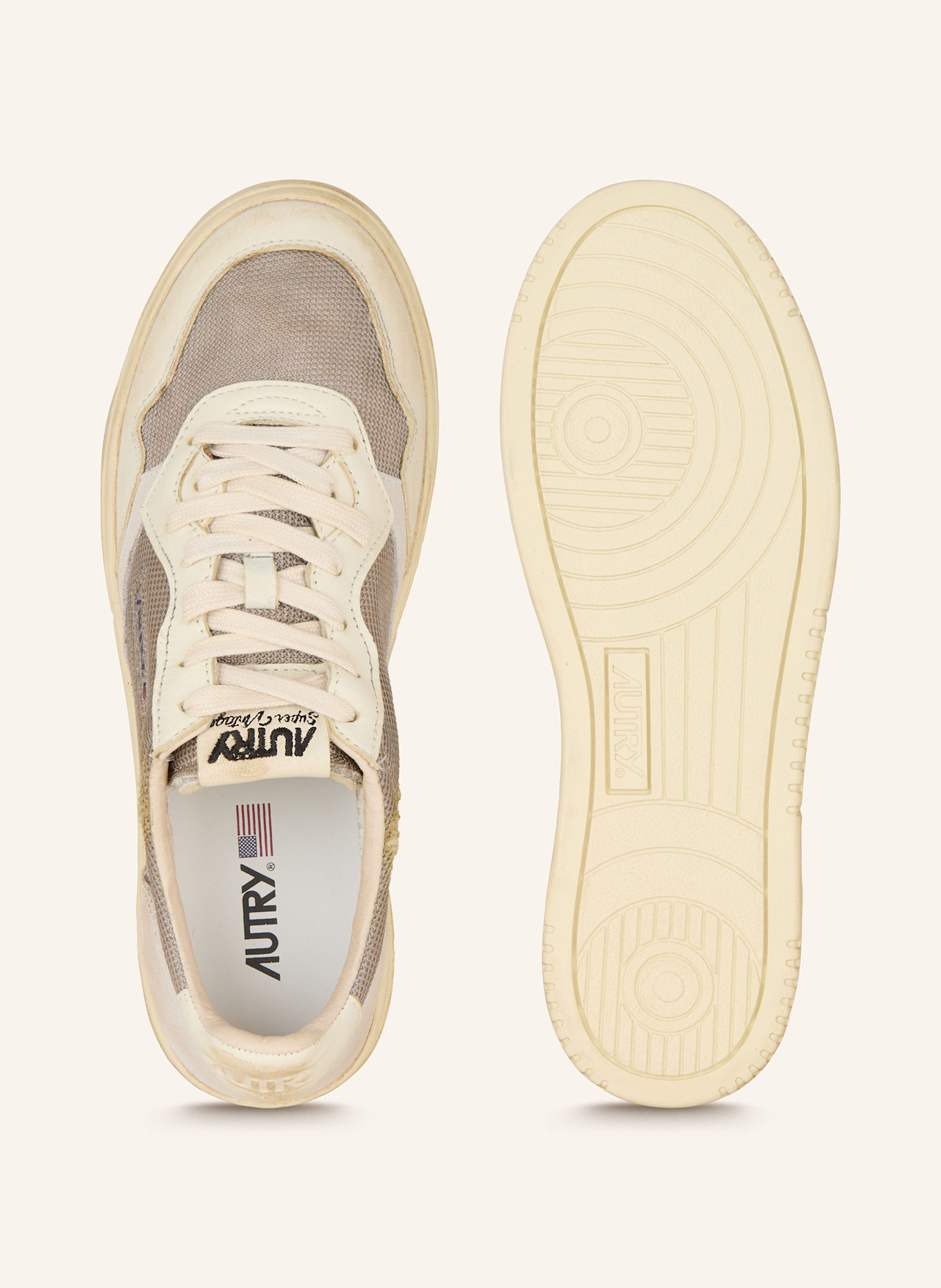 AUTRY Sneakersy SUPER VINTAGE LOW DA: BÉŽOVÁ / REŽNÁ