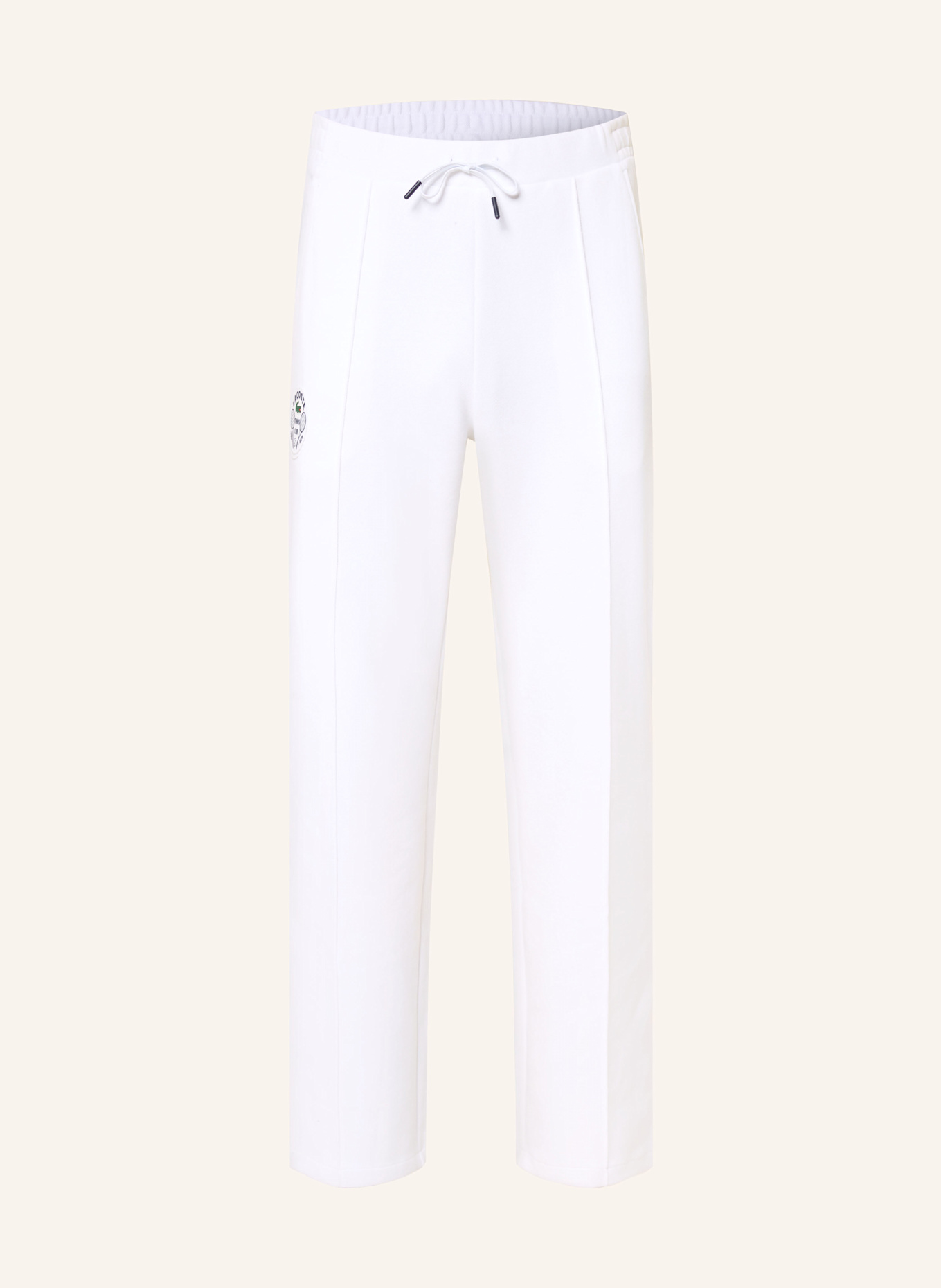 LACOSTE Piqué-Trainingshose: WEISS