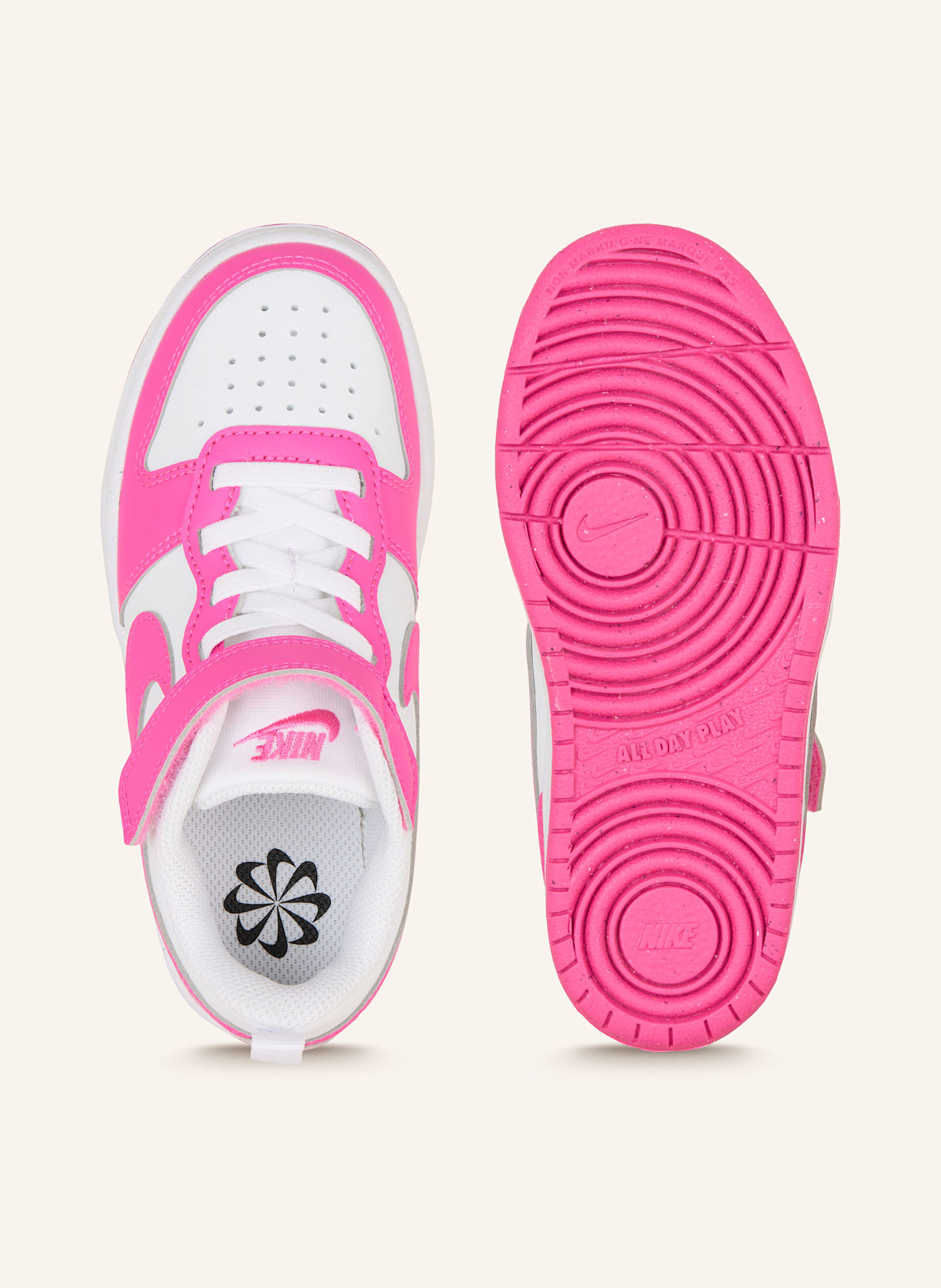 Nike Sneaker COURT BOROUGH LOW RECRAFT: PINK/ WEISS