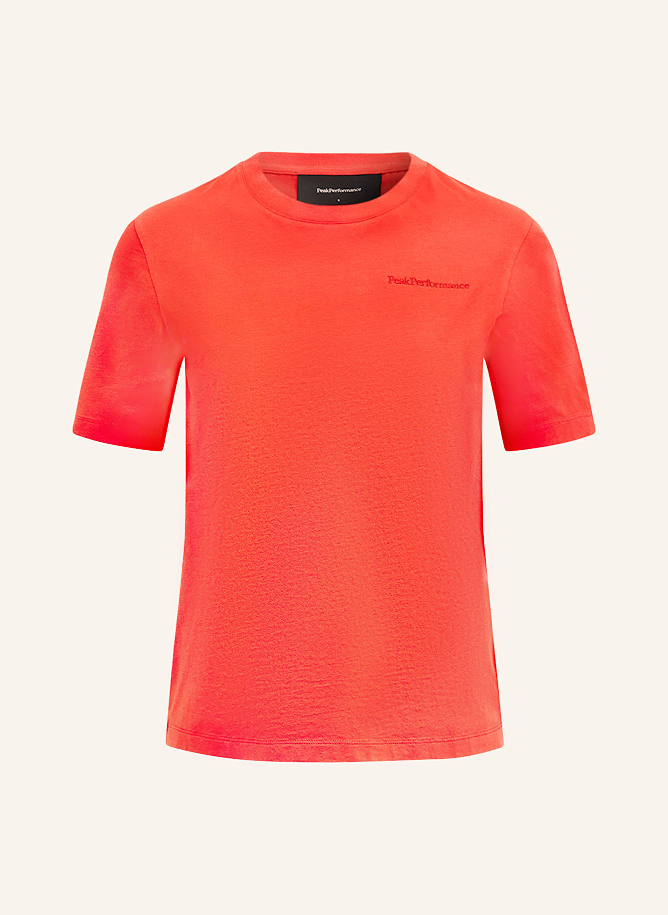 Peak Performance T-Shirt ORIGINAL SMALL LOGO: ORANGE