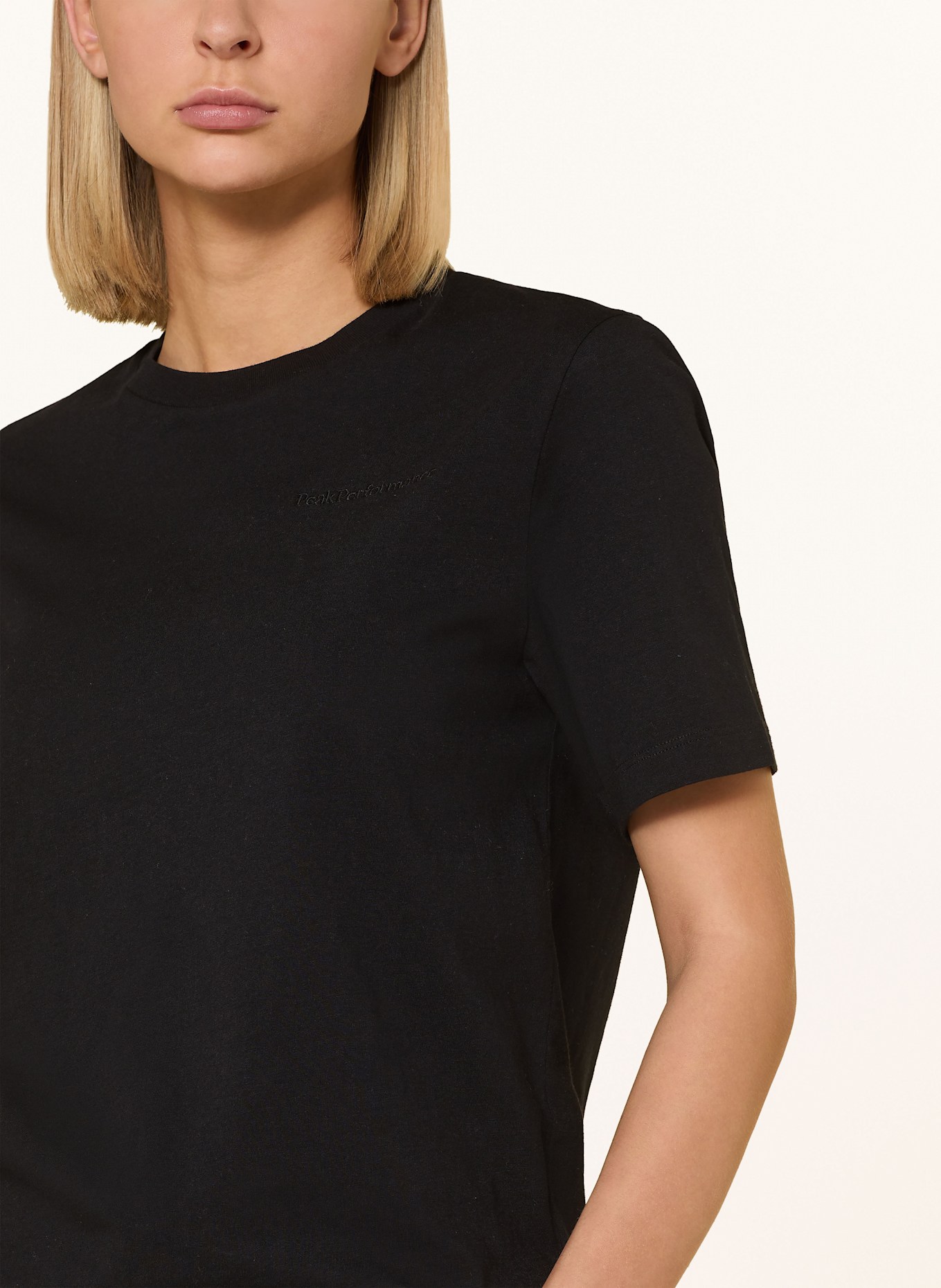 Peak Performance T-Shirt ORIGINAL SMALL LOGO: SCHWARZ