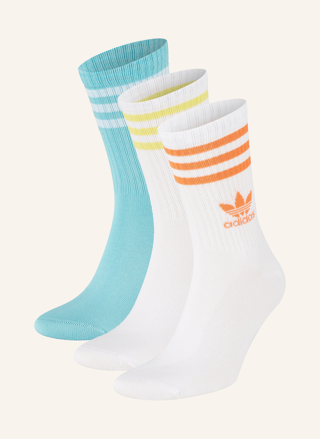 adidas Originals 3er-Pack Socken CREW: WHITE/EASMIN/WHITE