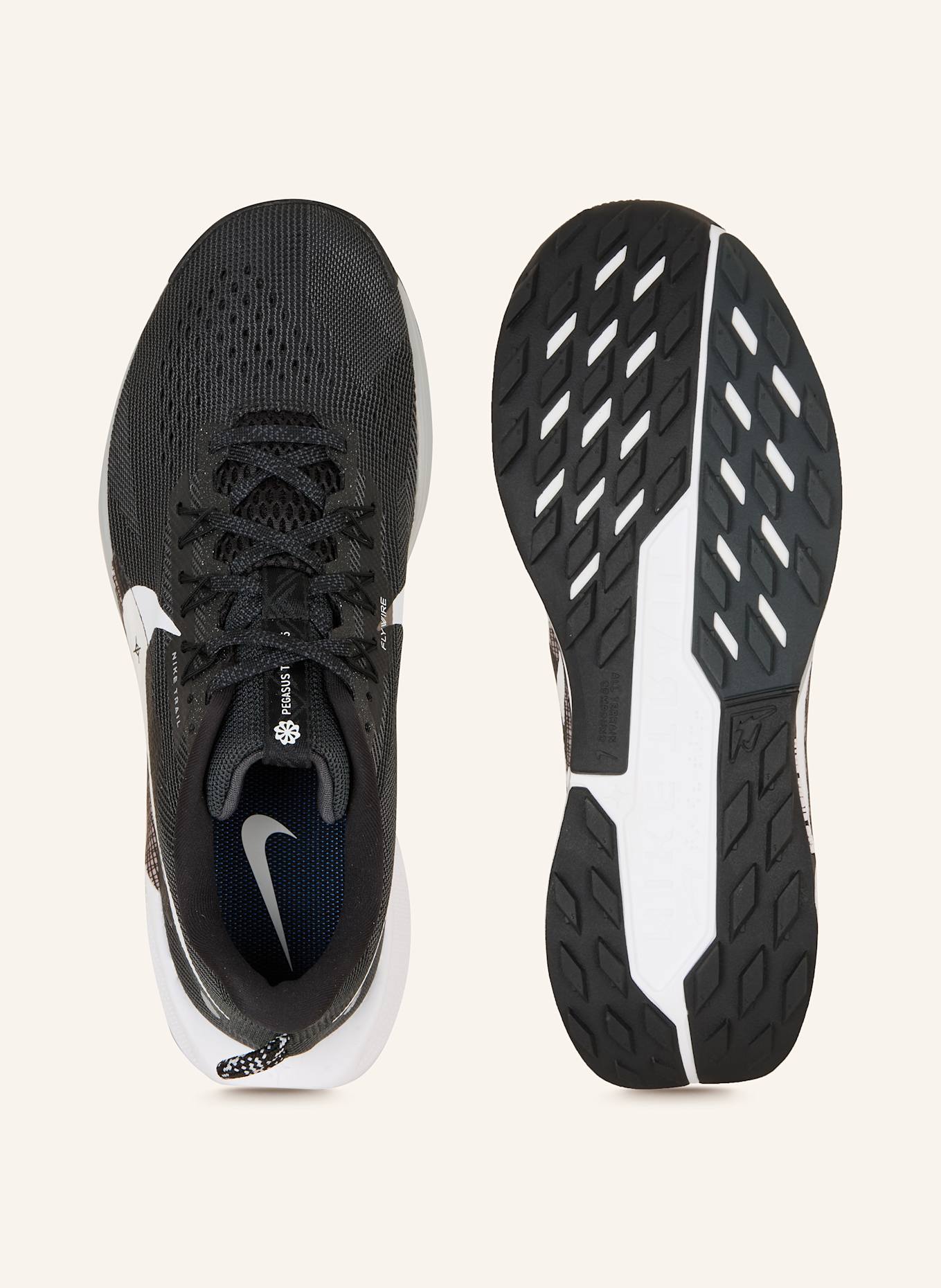 Nike Trailrunning-Schuhe REACTX PEGASUS TRAIL 5: SCHWARZ/ WEISS