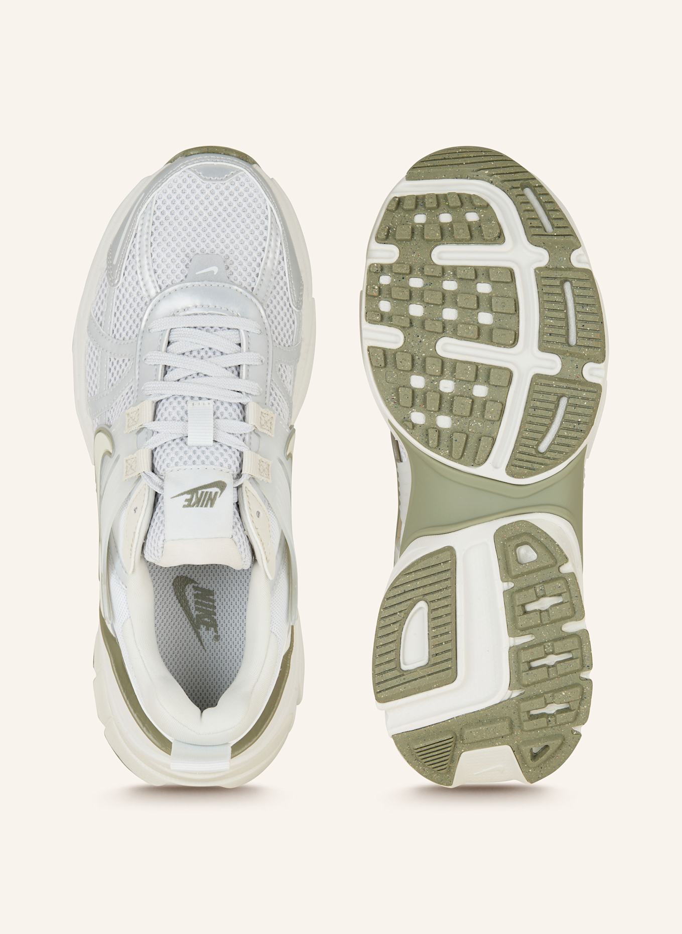 Nike Sneaker V2K RUN: HELLGRAU/ SILBER