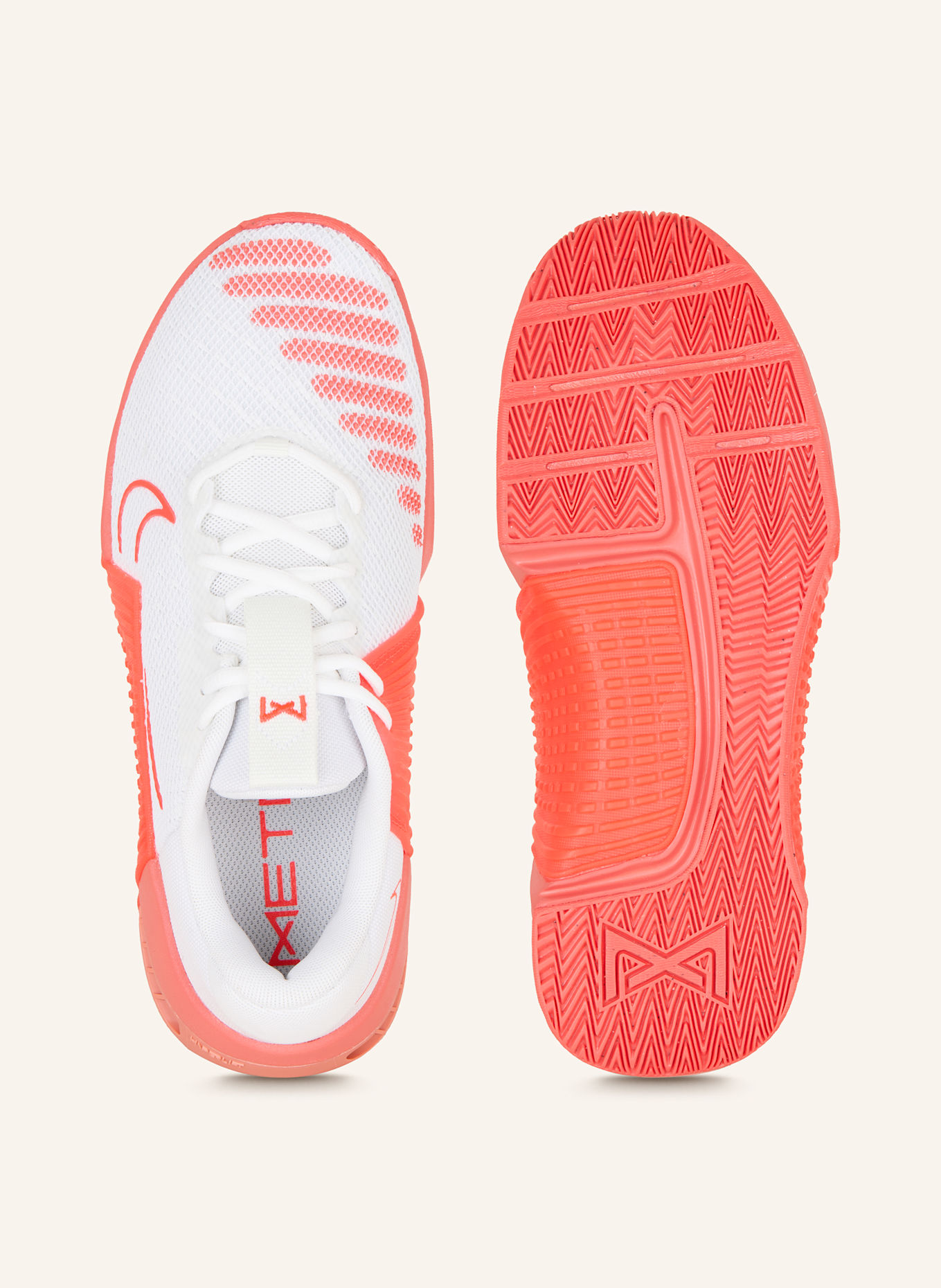 Nike Fitnessschuhe METCON 9: WEISS/ NEONROT