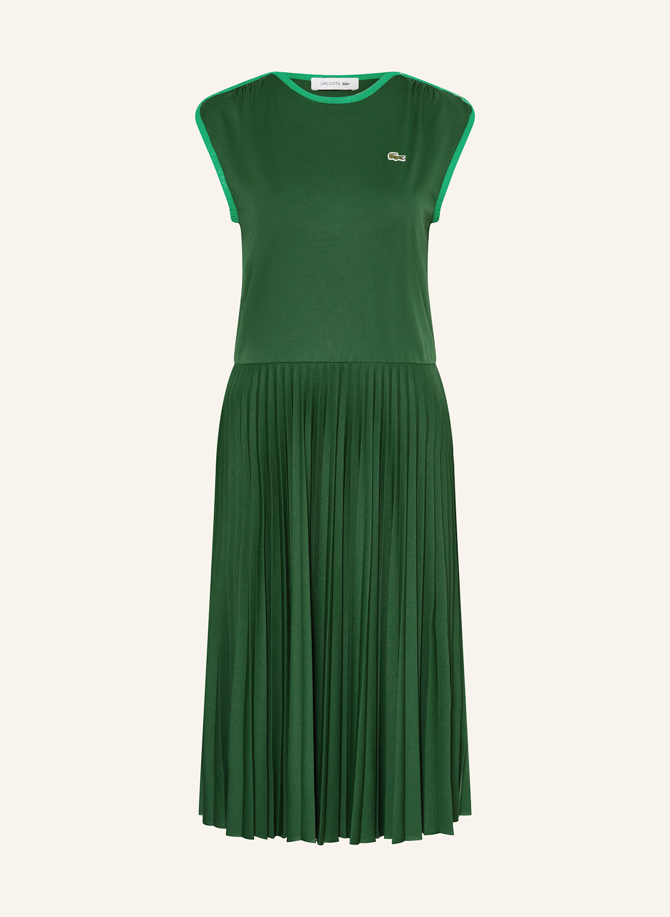 LACOSTE Kleid: DUNKELGRÜN