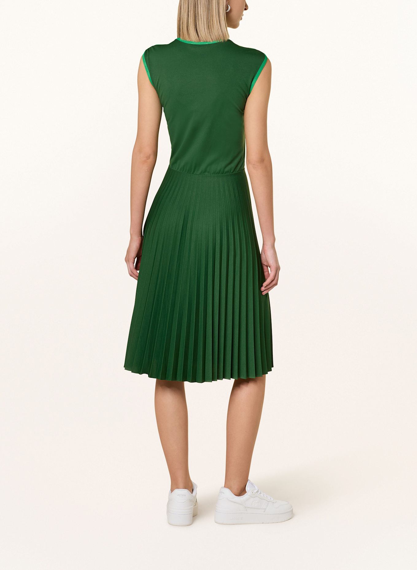 LACOSTE Kleid: DUNKELGRÜN