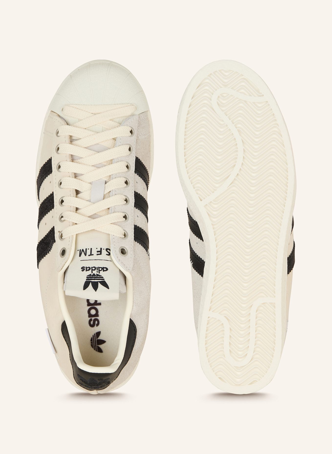 adidas Originals Sneaker SUPERSTAR SFTM: CREME/ SCHWARZ
