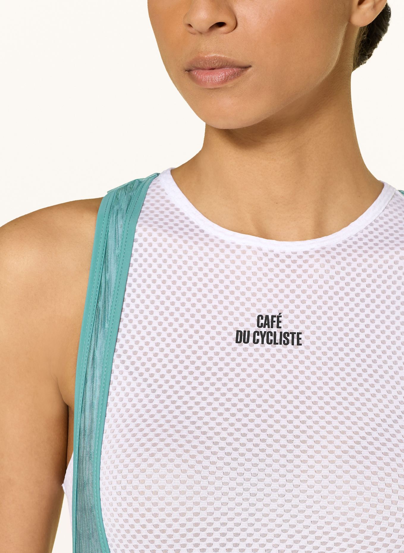 CAFÉ DU CYCLISTE Funkční spodní tričko LILIANE: BÍLÁ
