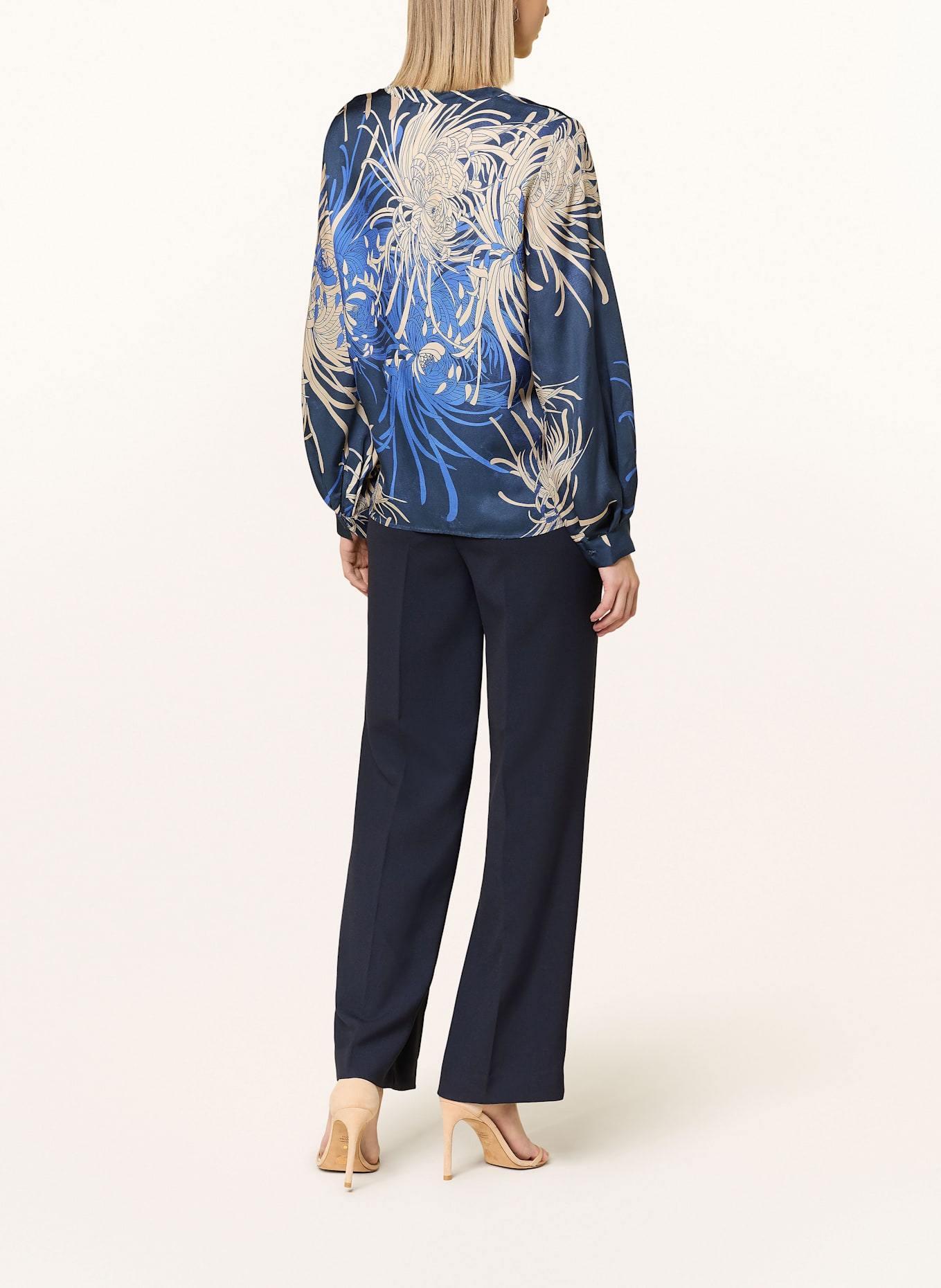 1863 by ETERNA Blusenshirt: SCHWARZ / WEISS