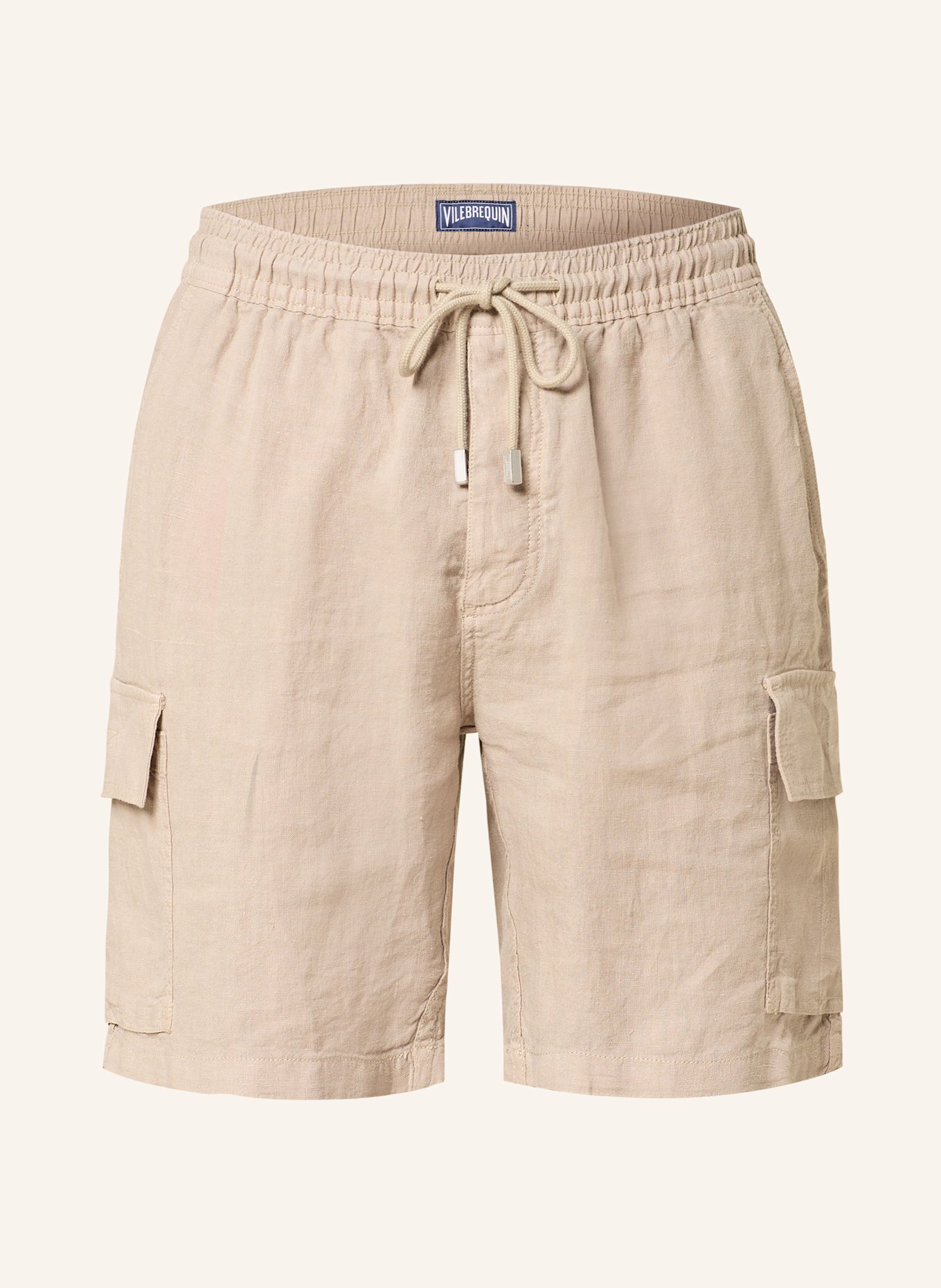 VILEBREQUIN Cargoshorts THALASSA aus Leinen: BEIGE