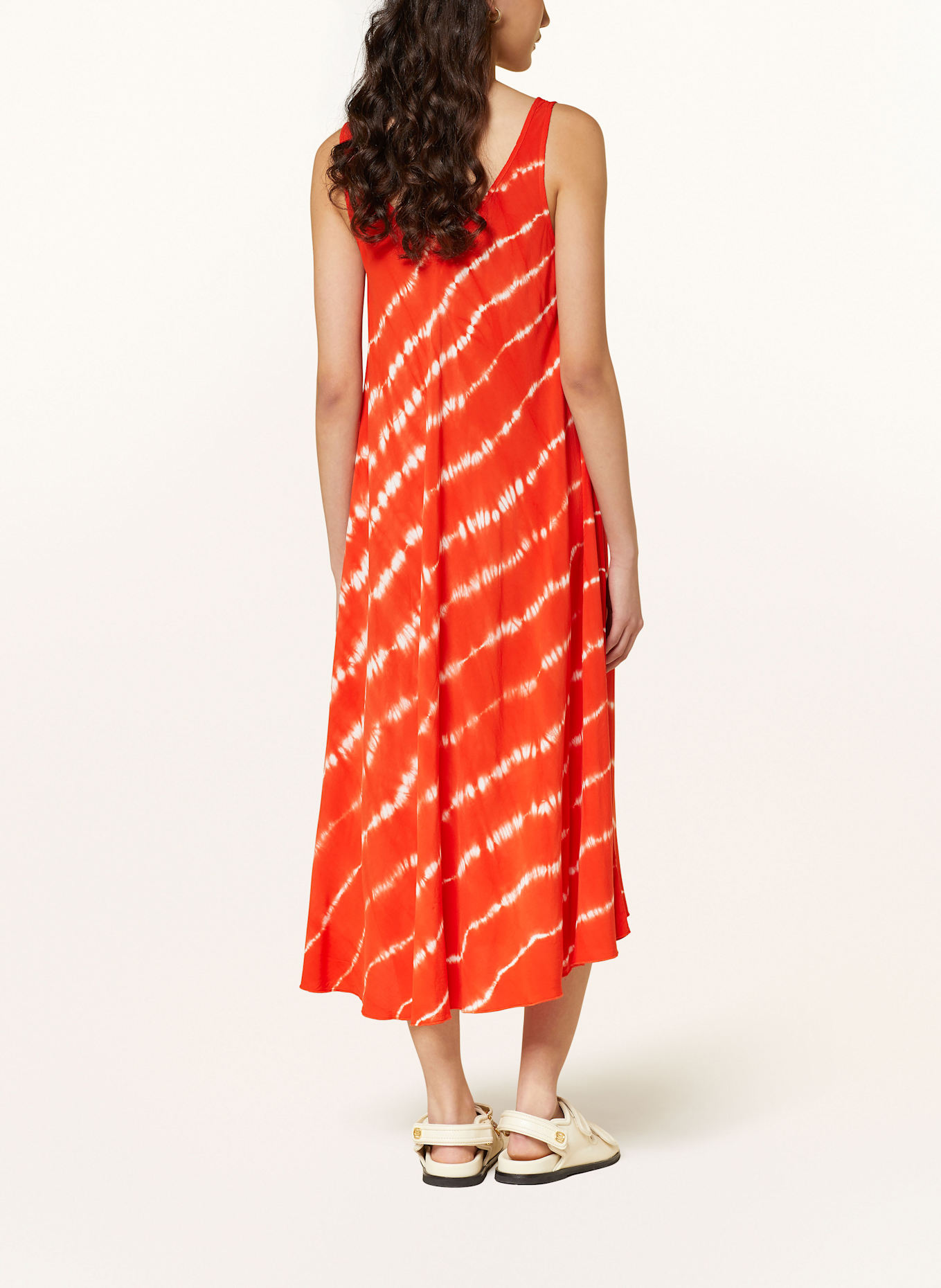 Juvia Jerseykleid JULES: ROT / WEISS